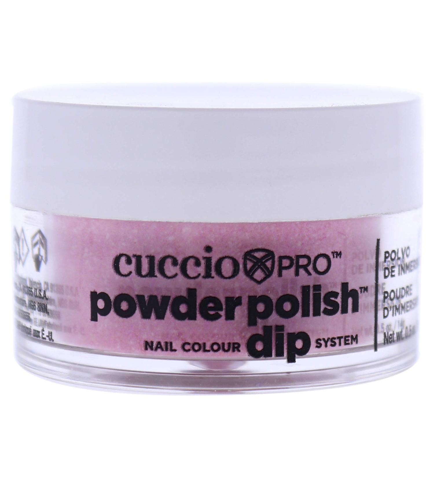 Cuccio Baby Pink Glitter Dipping Powder 14g