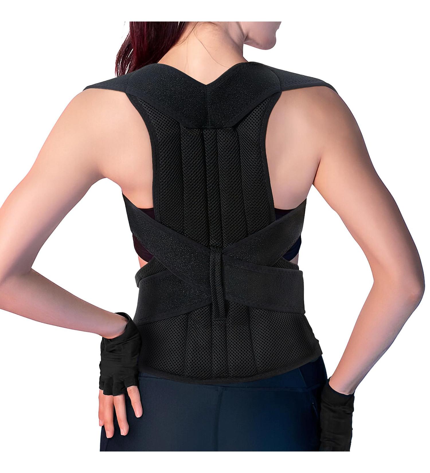 Posture Corrector for Men & Women | Back Brace & Lumbar Support for Improved Posture & Pain Relief (L - Buy Online on GoSupps.com