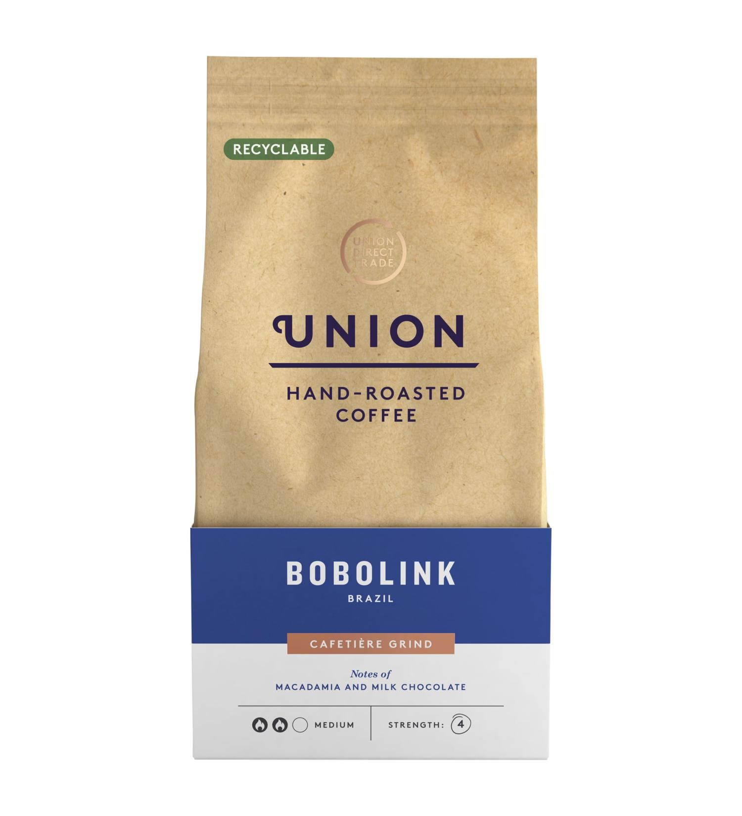 Union Hand-Roasted Union Hand Roasted Brazil Ground Coffee 200g