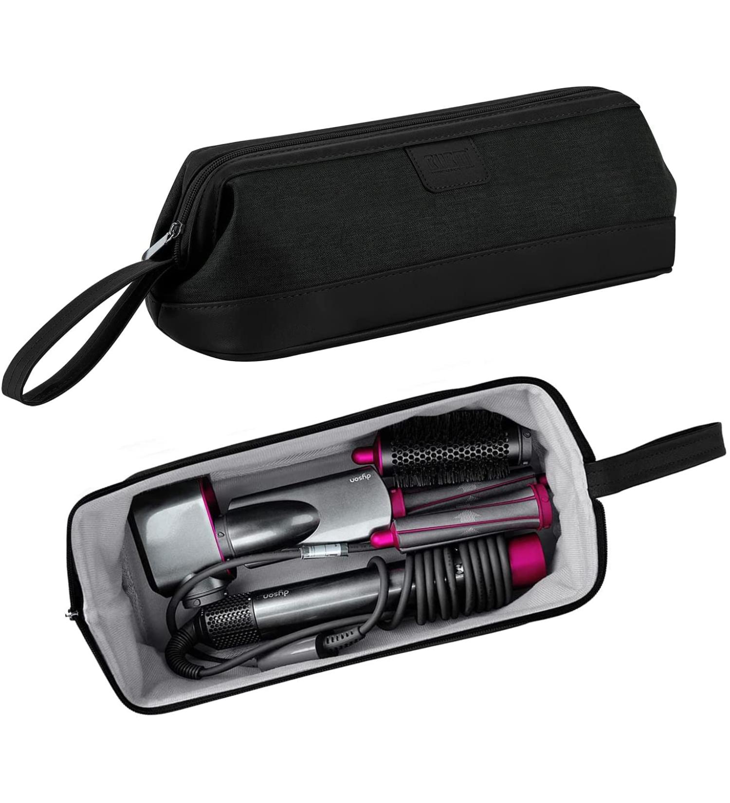 Storage Travel Case Bag Compatible with Dyson Airwrap & Curling Iron Portable Hair Dryer Carrying Bag Waterproof Storage Compatible with Dyson Supersonic Styler Attachments Protection (Black-Thick) - Buy Online on GoSupps.com