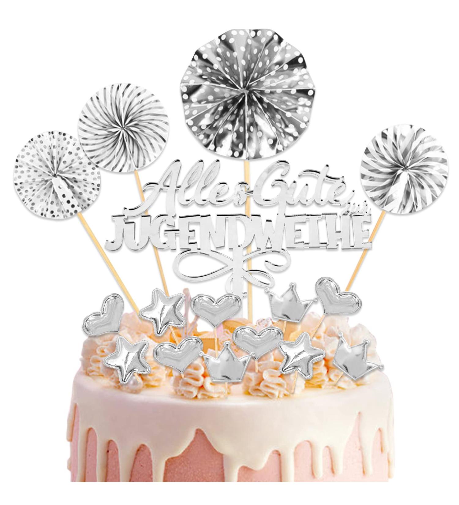 Happy Youth Consecration Cake Topper - Acrylic Decoration for Boys & Girls Birthday Parties - Buy Online on GoSupps.com