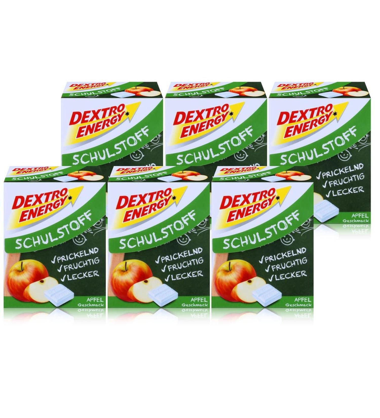 Dextro Energy Dextro Energy Schulstoff Apple Flavour Glucose Sachets 50g (Pack of 6)