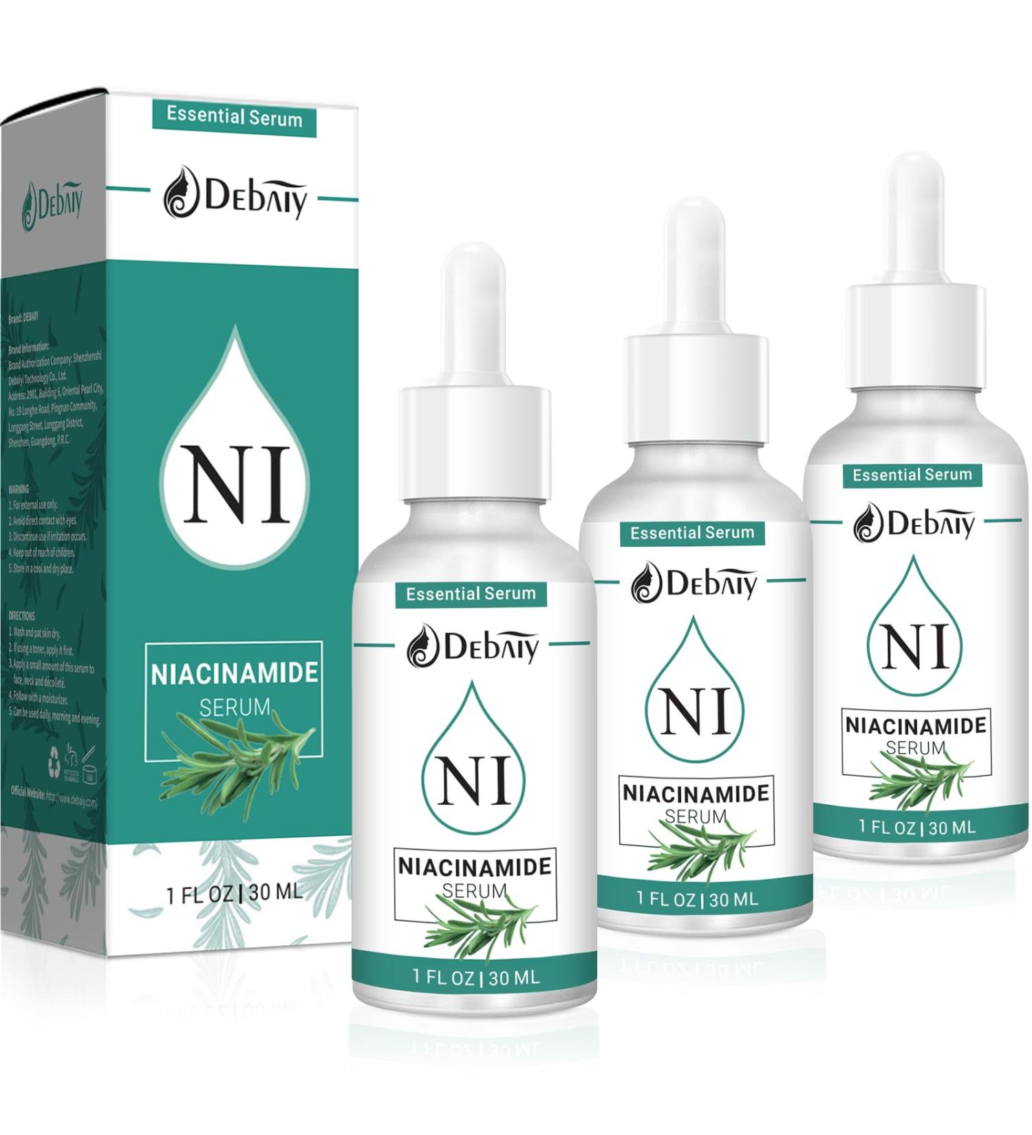 5% Niacinamide Serum Rejuvenating Face with Rosemary Extract Facial Serum (3 Pack 1fl.oz|30ml) 5% Niacinamide Serum with Rosemary Extracts 1 Fl Oz (Pack of 3) - Buy Online on GoSupps.com