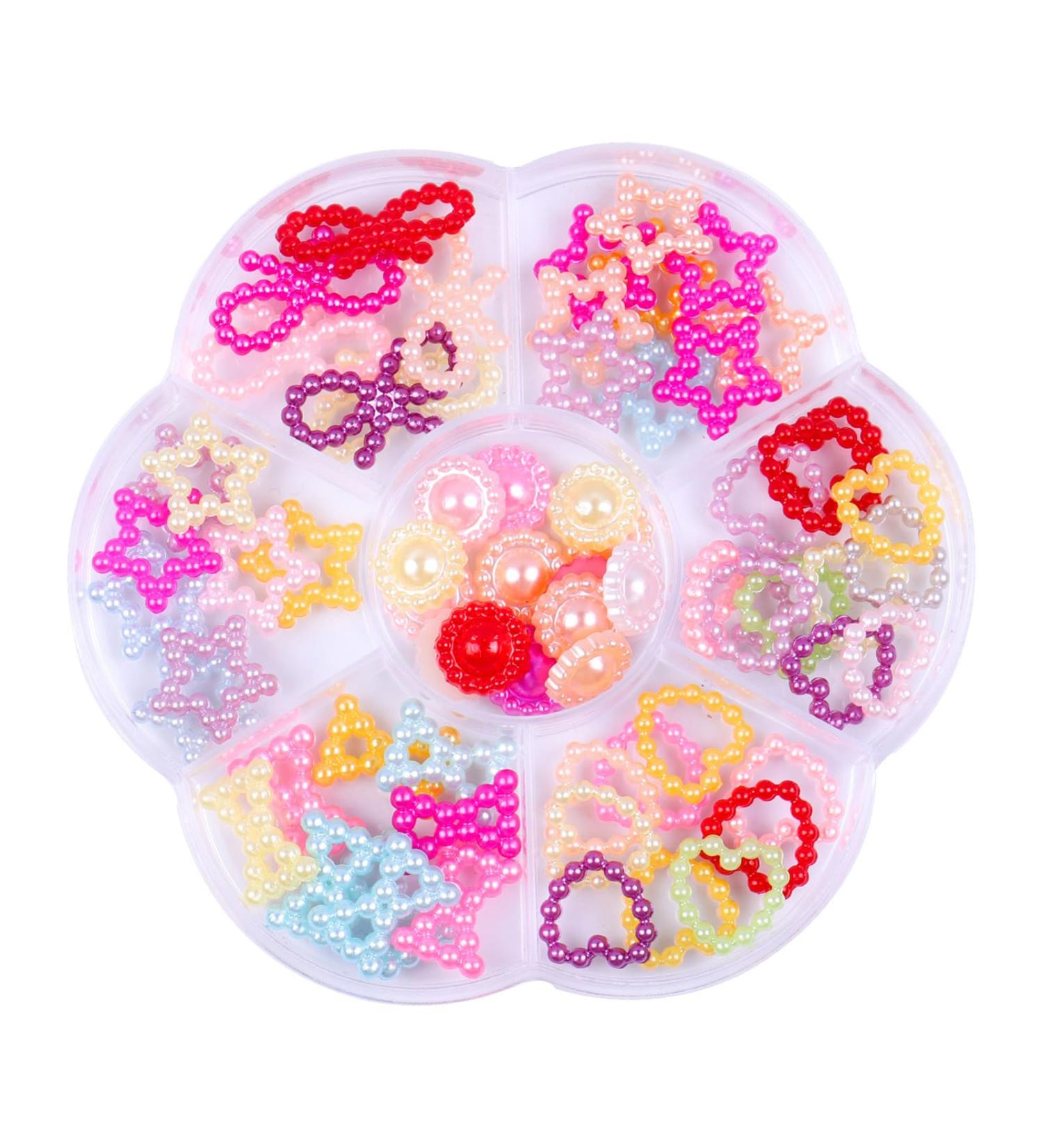 3D Pearl Bow Nail Charms Colorful Nail Art Charms Nail Gems for Nail Decorations Multi-shape Star Bowknot Pearl Heart Nail Art Gems for Girls Women DIY Nail Accessories for Nail Salon - Buy Online on GoSupps.com