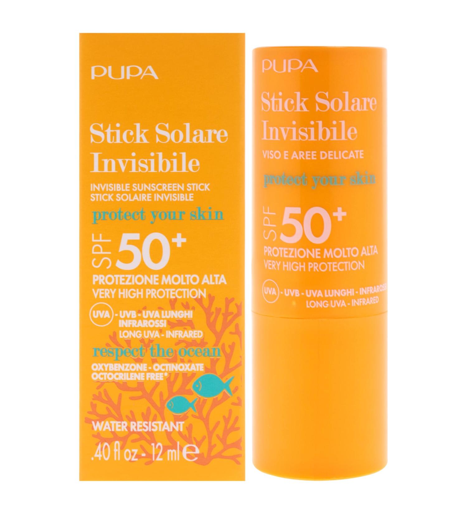 Invisible Sunscreen Stick SPF 50 Plus by Pupa Milano for Unisex - 0.4 oz Sunscreen - Buy Online on GoSupps.com