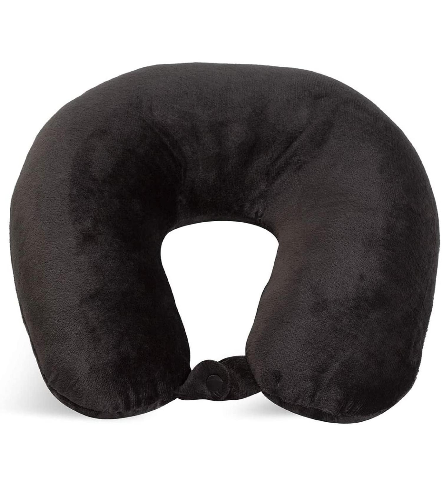 Feather Soft Microfiber Neck Pillow - World's Best Black Pillow - Buy Online on GoSupps.com