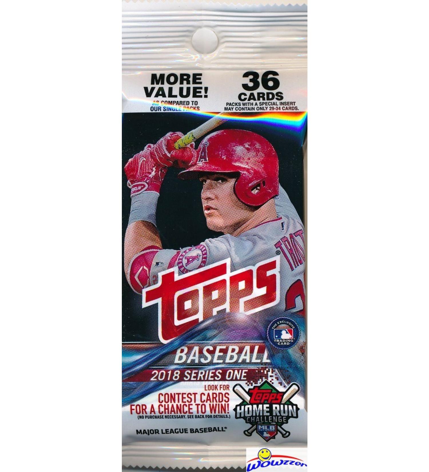 2018 Topps Series 1 MLB Baseball EXCLUSIVE Factory Sealed JUMBO FAT Pack with 36 Cards including Legends in the Making Insert! Loaded with Cool Inserts & Rookies! Look for Autographs & Relics! Loaded!