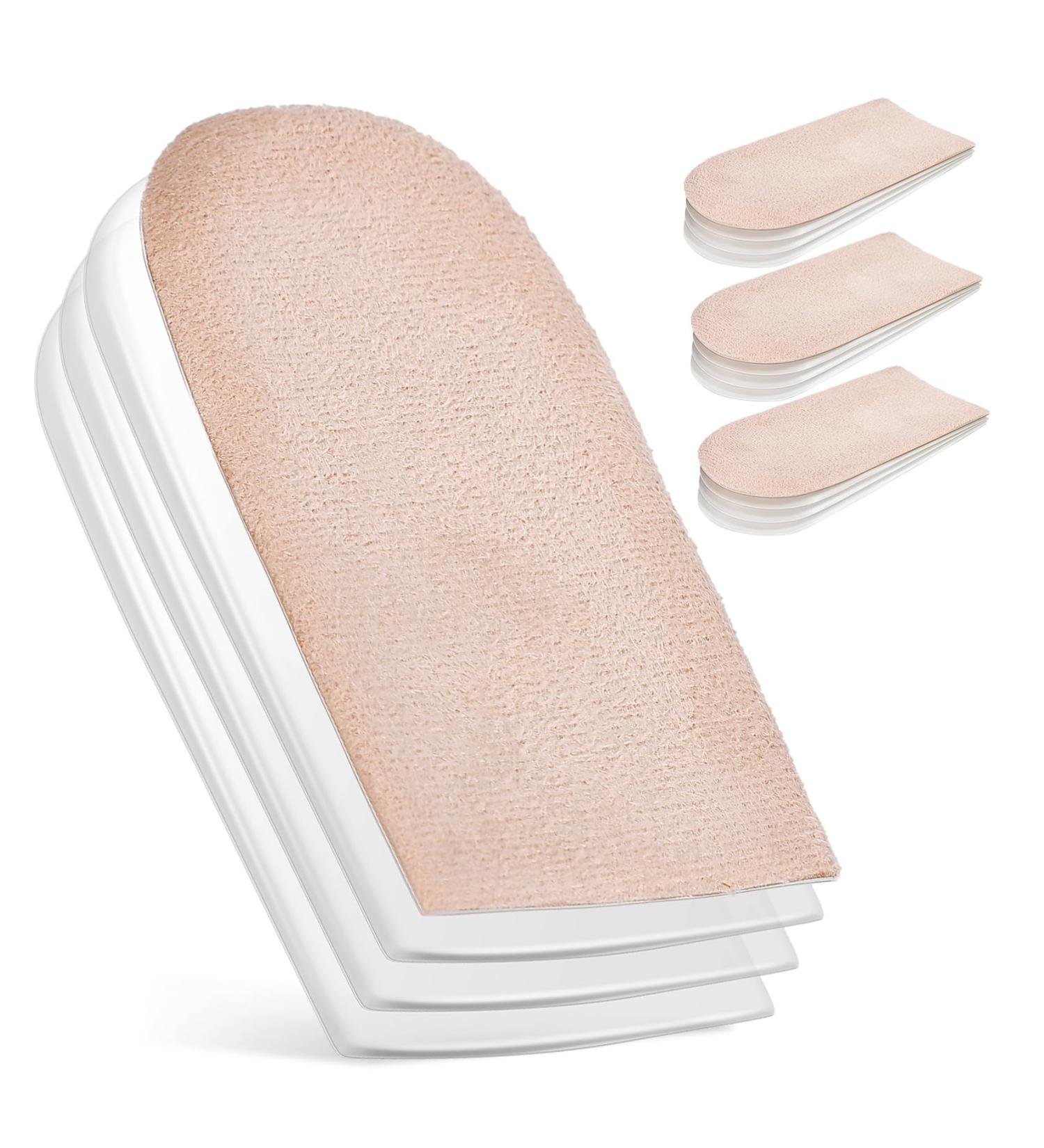 NOLITOY Height Increasing Insoles for Women | 2 Pairs Heel Cushion & Lift for Sneakers | Adjustable Suede Shoe Pads - Buy Online on GoSupps.com