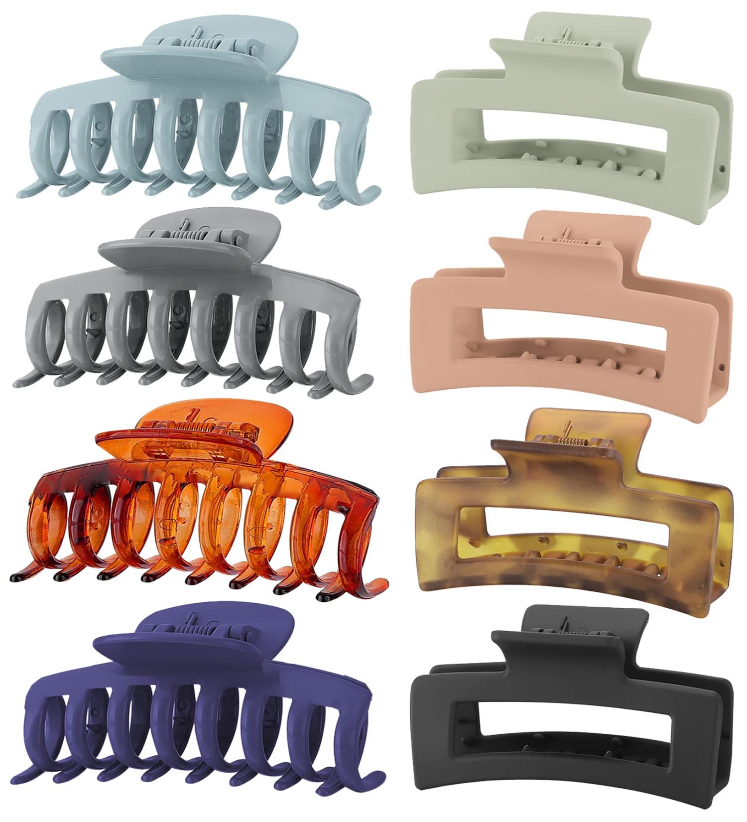 Buy Lolalet 8-Piece Large Slip-Resistant Hair Clip Set for Thick Hair - Perfect Hair Styling Accessories for Women & Girls | Ideal Mother s Day Gift - Pattern C - Buy Online on GoSupps.com