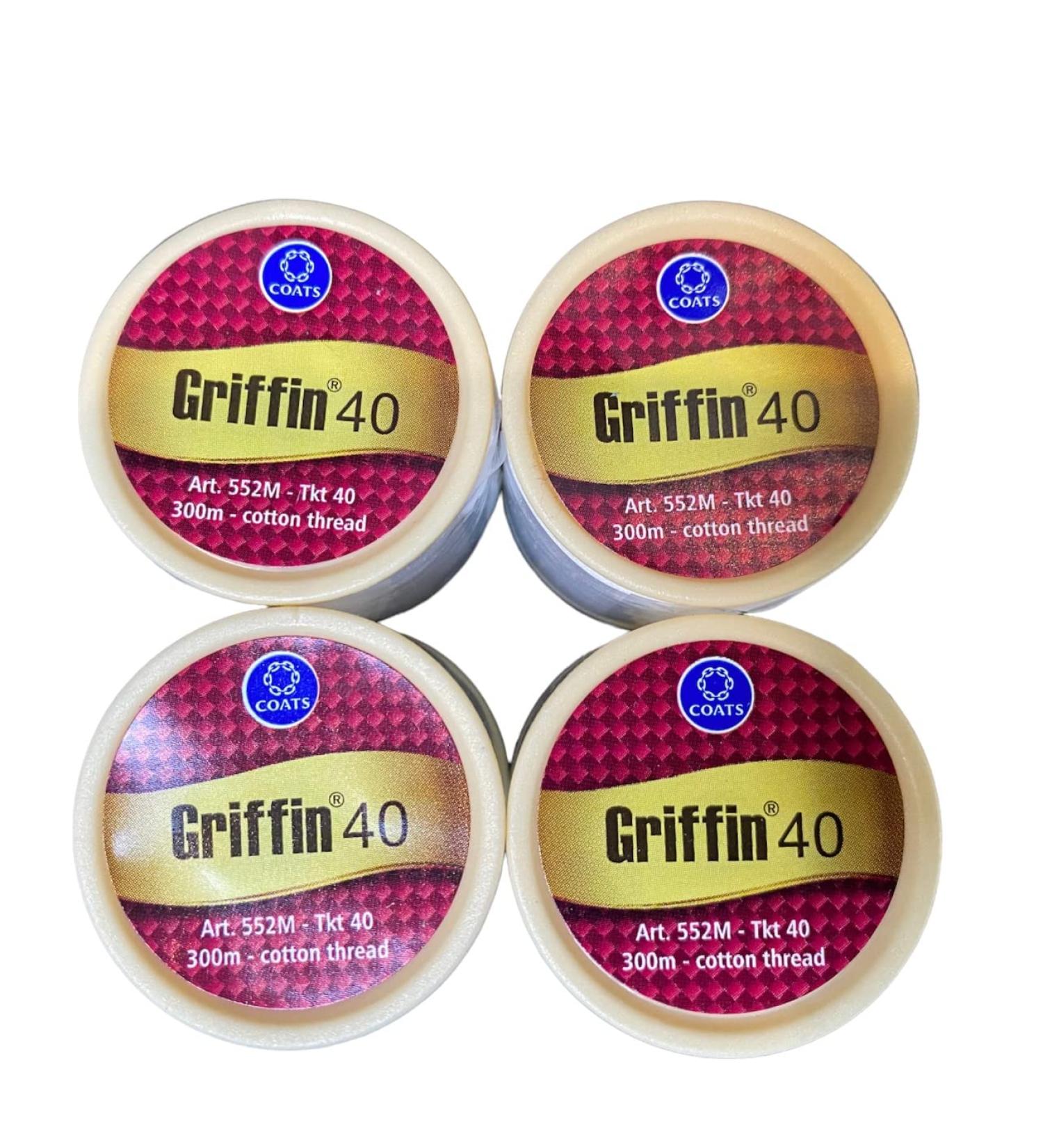 Griffin 40 Eyebrow Cotton Threading Threads | Antiseptic Facial Hair Remover | Facial Hair Removal | Antiseptic Facial and Body Hair Removing Thread (Pack of 4) - Buy Online on GoSupps.com