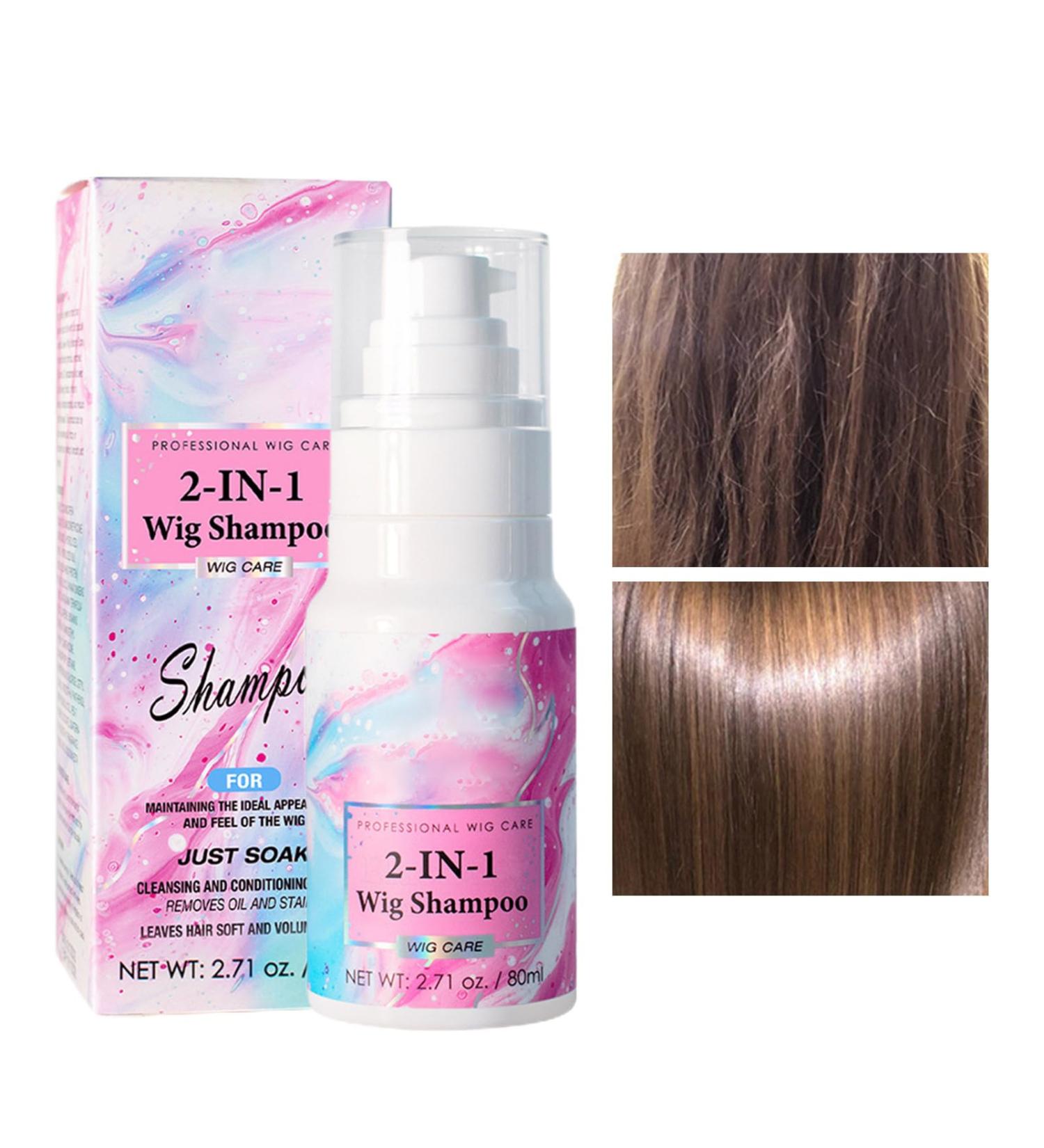 Shampoo for wigs nourishing shampoo from human hair 80 ml antistatic deep cleansing 2in1 shampoo for synthetic and natural hair improves dullness and dryness Tsuchiya - Buy Online on GoSupps.com