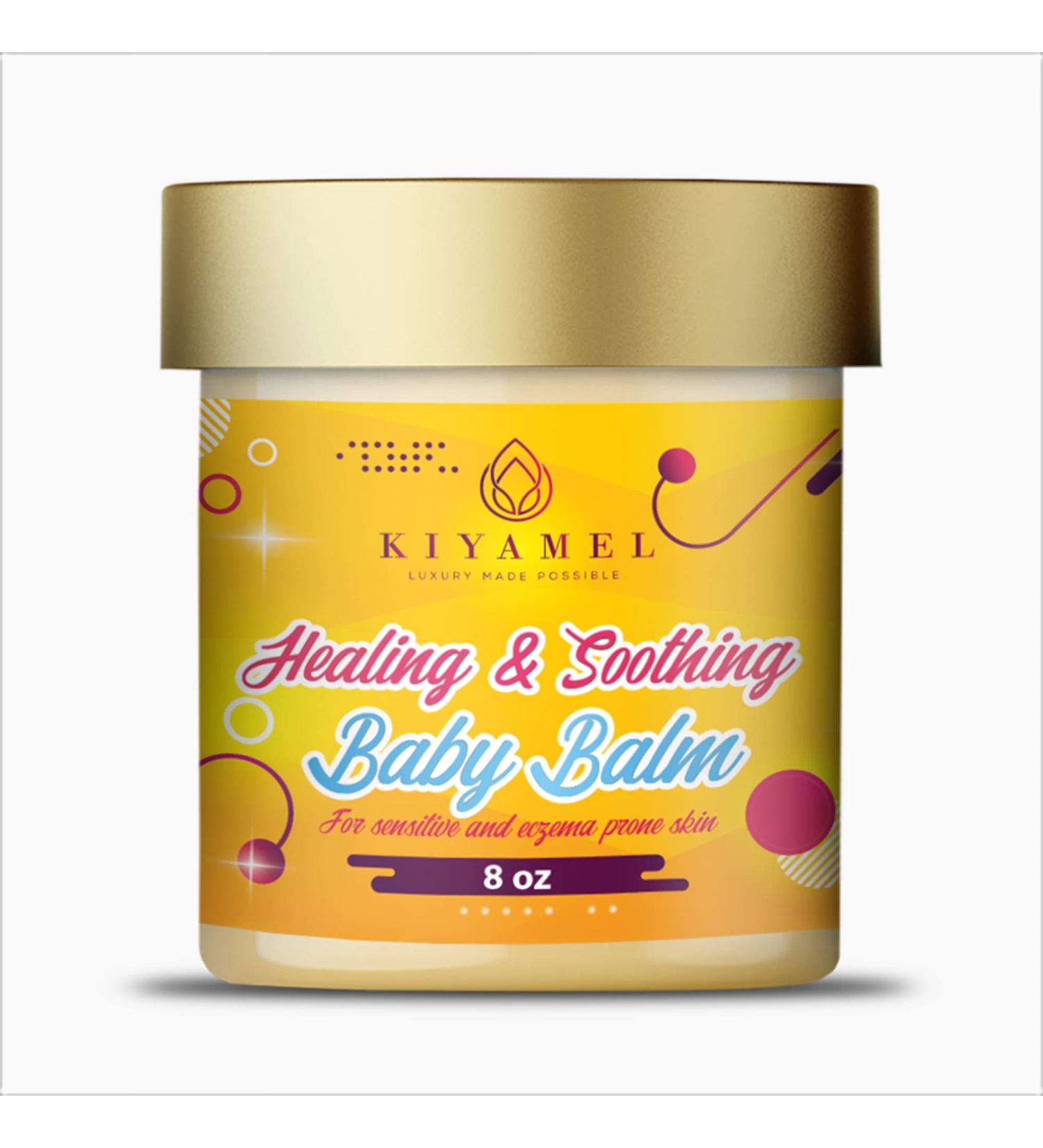 KIYAMEL Healing Baby Balm for Sensitive Skin | Soothing Eczema Relief with Mango & Shea Butter, Jojoba Oil, Vitamin E | Hydrating & Nourishing Formula - Buy Online on GoSupps.com