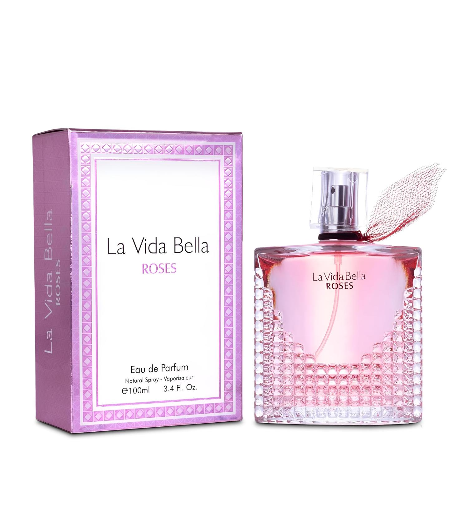 La Vida Bella RosePerfume for Women Long Lasting Fragrance Eau de Parfum Floral & Sweet Women's Perfume Daily Used 3.4 Fluid Ounce La Vida Bella Rose 3.4 Fl Oz (Pack of 1) - Buy Online on GoSupps.com