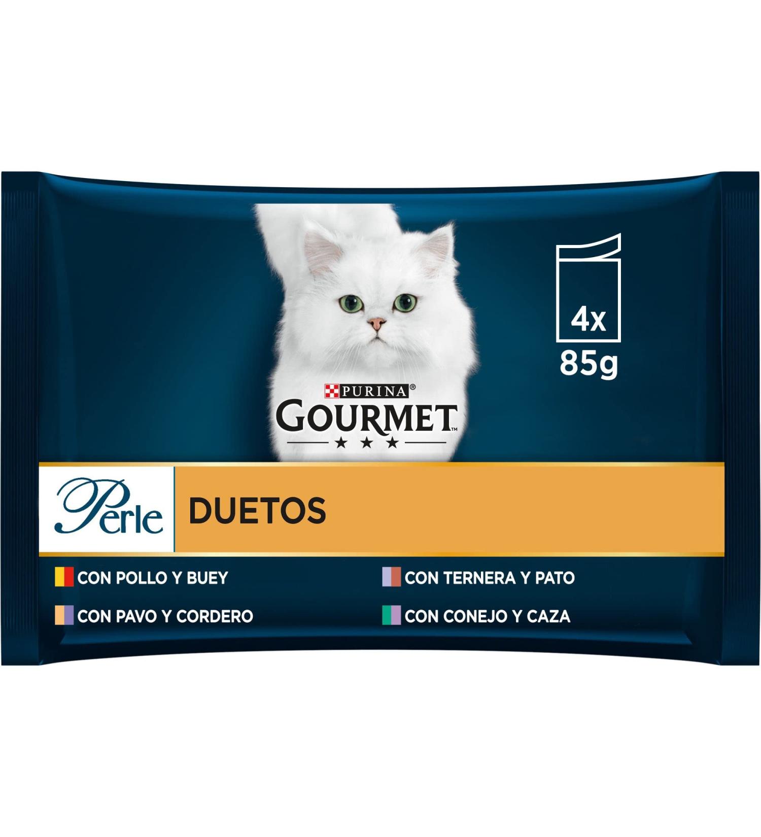 Purina Gourmet Pearls Fine Leaves Duo Cat Food Delicate Meats 12 x 4 x 85g  - Buy Online on GoSupps.com