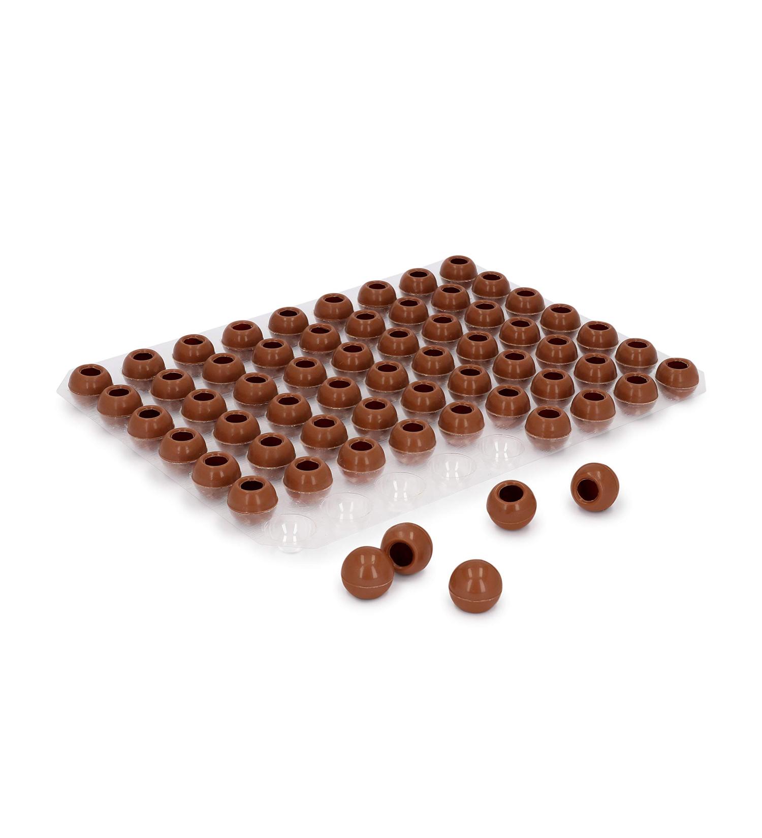 Pati-Versand Hollow Balls Whole Milk - 63 Foil Praline Balls for Filling | International Shipping Available - Buy Online on GoSupps.com