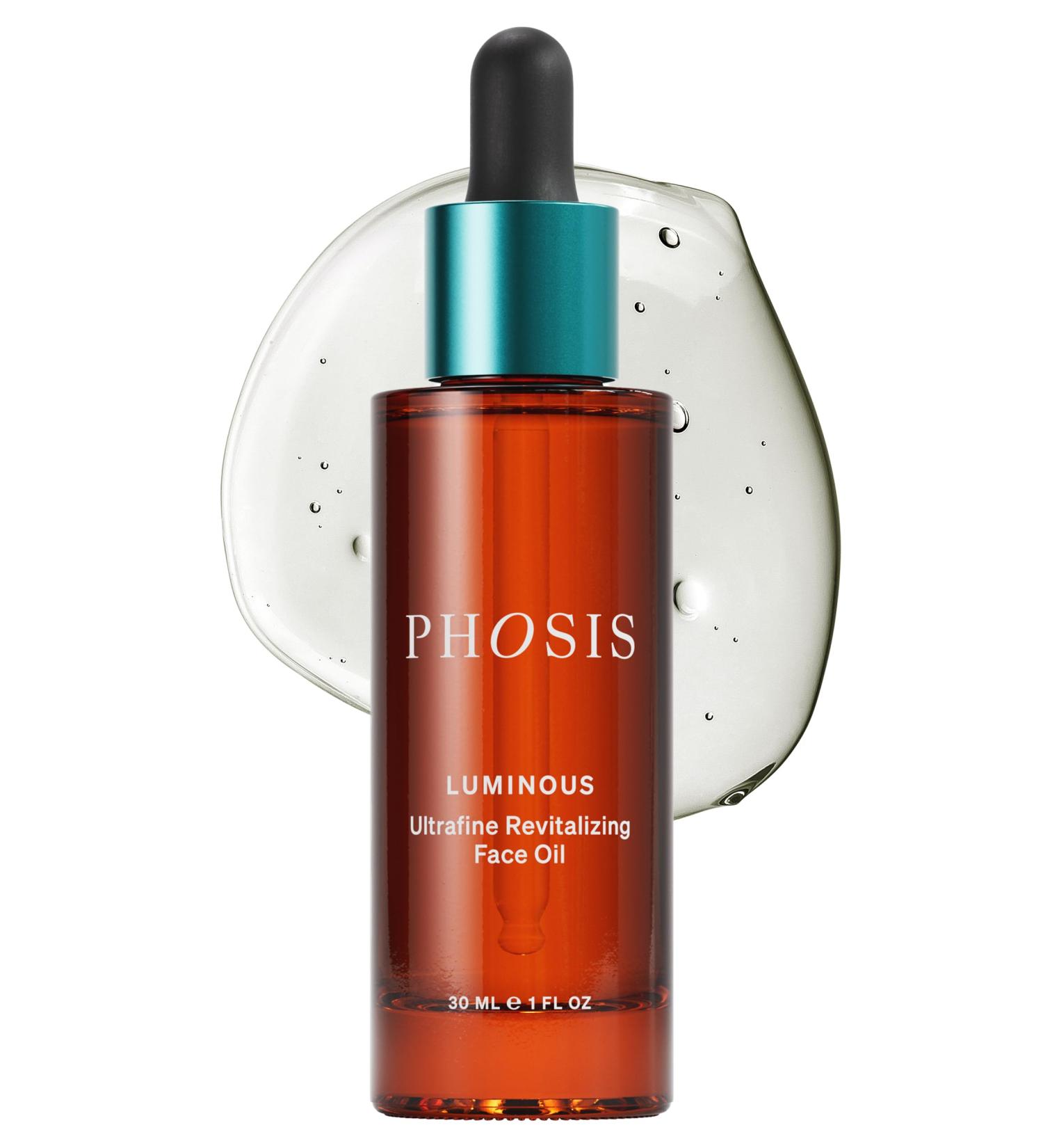 Phosis - Luminous Ultrafine Revitalizing Face Oil for Women Lightweight Facial Glow Elixir with Sea Buckthorn Prickly Pear Pomegranate & Meadowfoam Gua Sha Tool & Skincare Companion 30ml - Buy Online on GoSupps.com