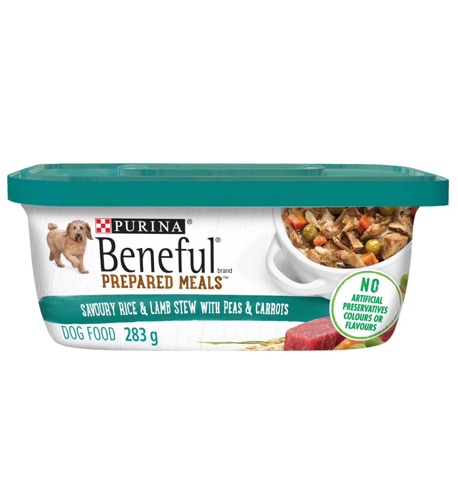 Beneful Prepared Meals Wet Dog Food Rice and Lamb Stew - 283 g Tub (8 Pack) - Buy Online on GoSupps.com