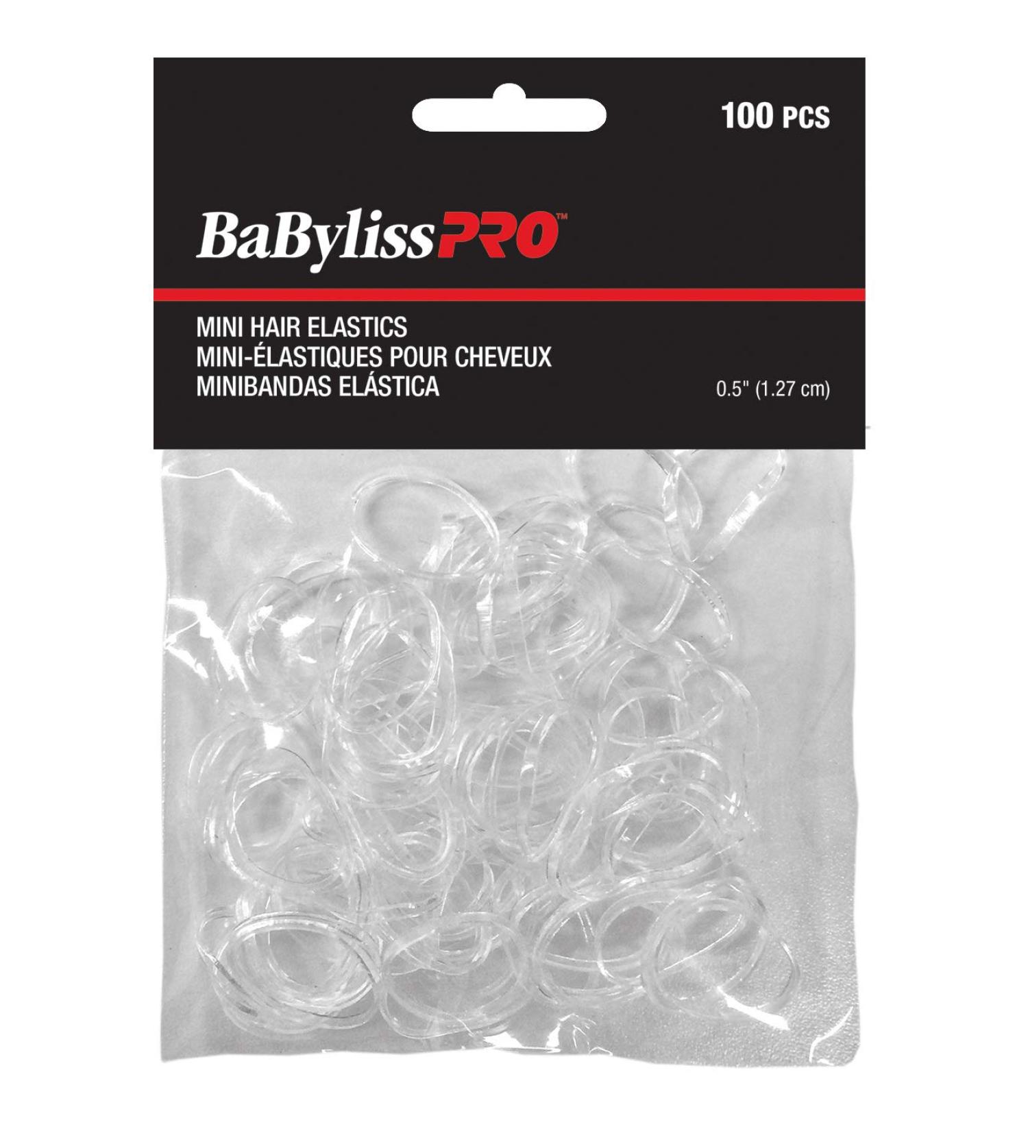 BaBylissPRO Mini Hair Elastics 100 Count