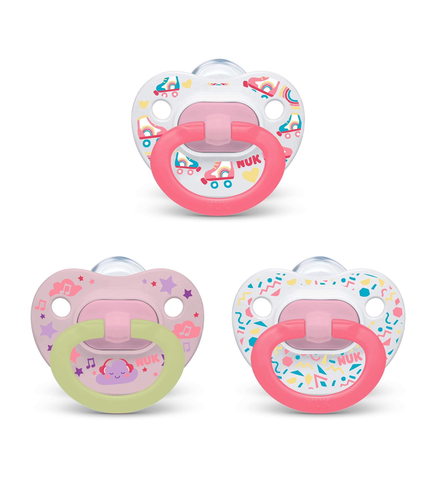 NUK Orthodontic Pacifier Value Pack (6-18 Months) - 3 Pack for Healthy Smiles - Buy Online on GoSupps.com