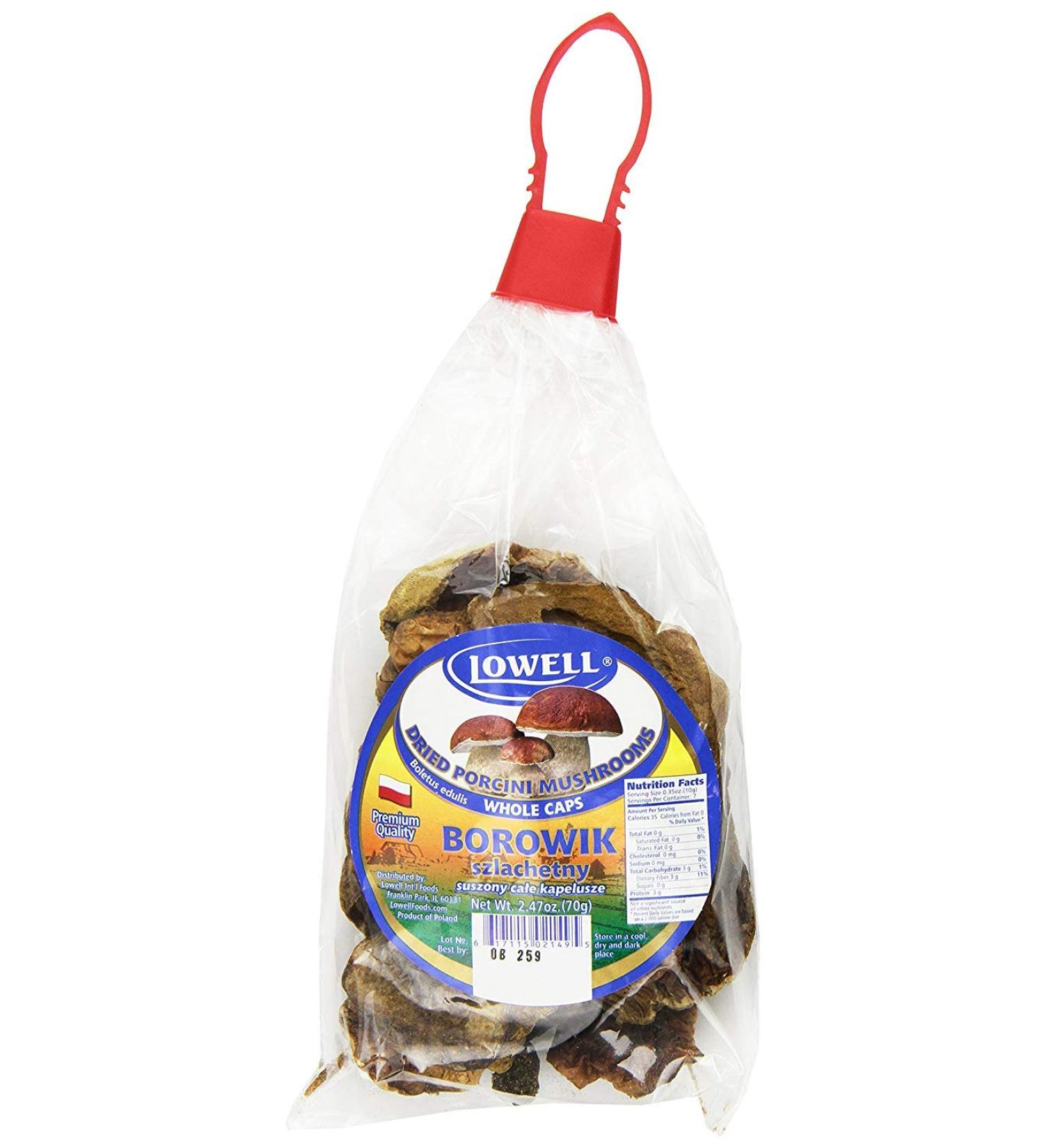Polish Dried Porcini Mushrooms (Borowik Szlachetny) 70g - Whole Caps | High Quality Polish Mushrooms - Buy Online on GoSupps.com