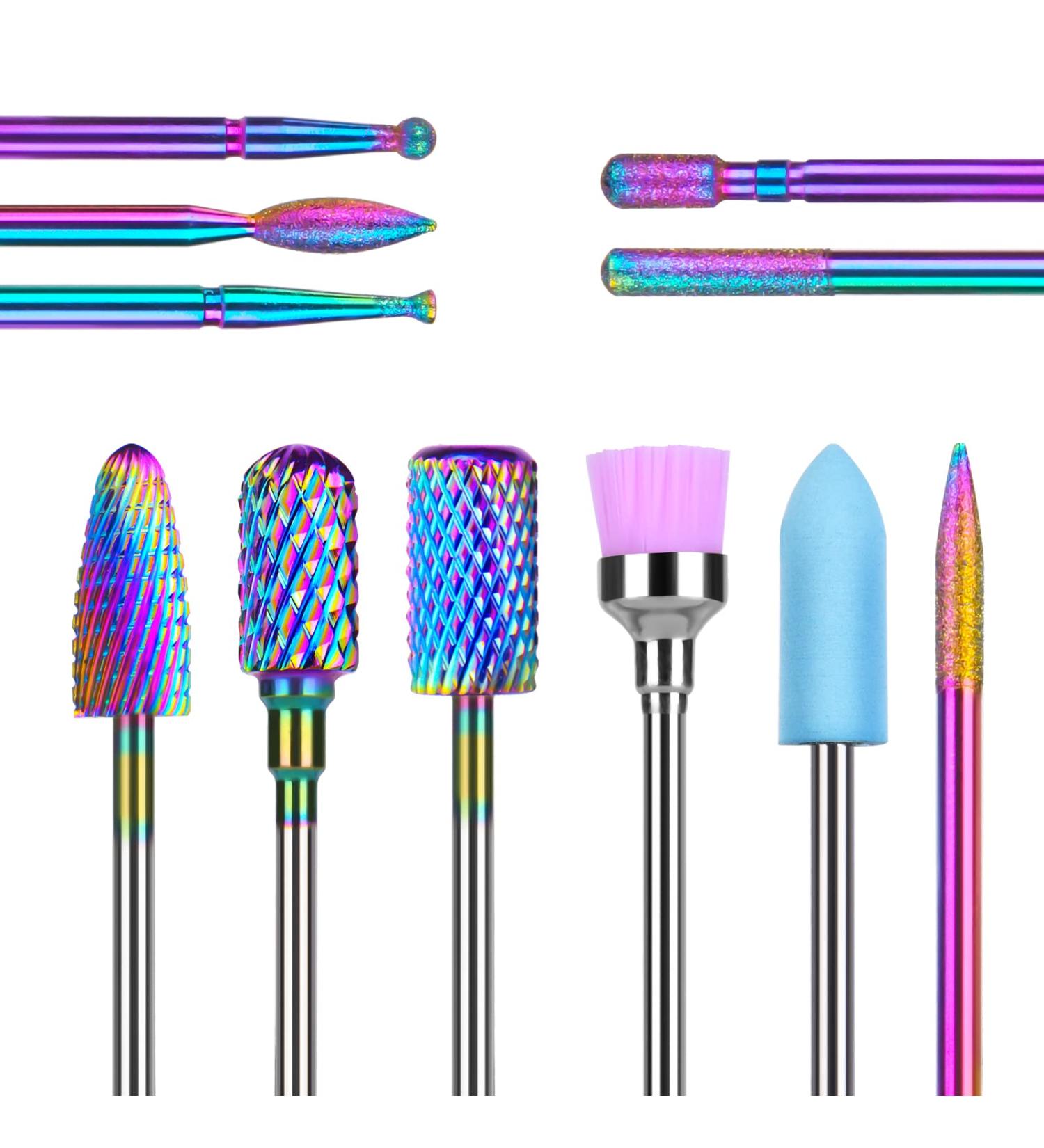 URAQT 11pcs Tungsten Carbide Nail Drill Bits Set - Electric Nail Files Kit for Acrylic Gel Nails - Less Dust Cuticle Polishing Bits - Manicure Pedicure Drill Tool - 3/32 Size - Buy Online on GoSupps.com