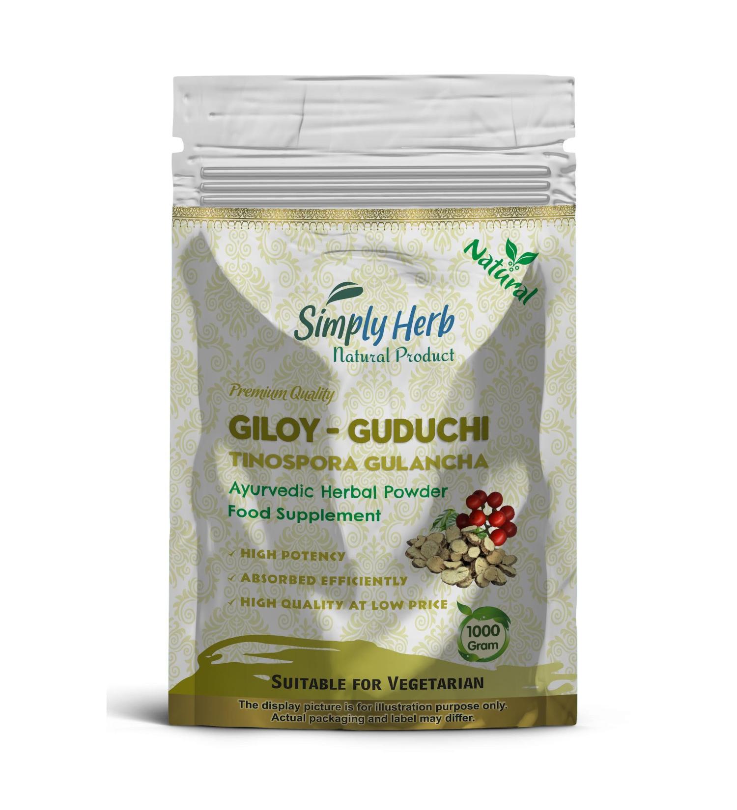 Guduchi - Giloy Powder (1000 Gram) 1.00 kg (Pack of 1)
