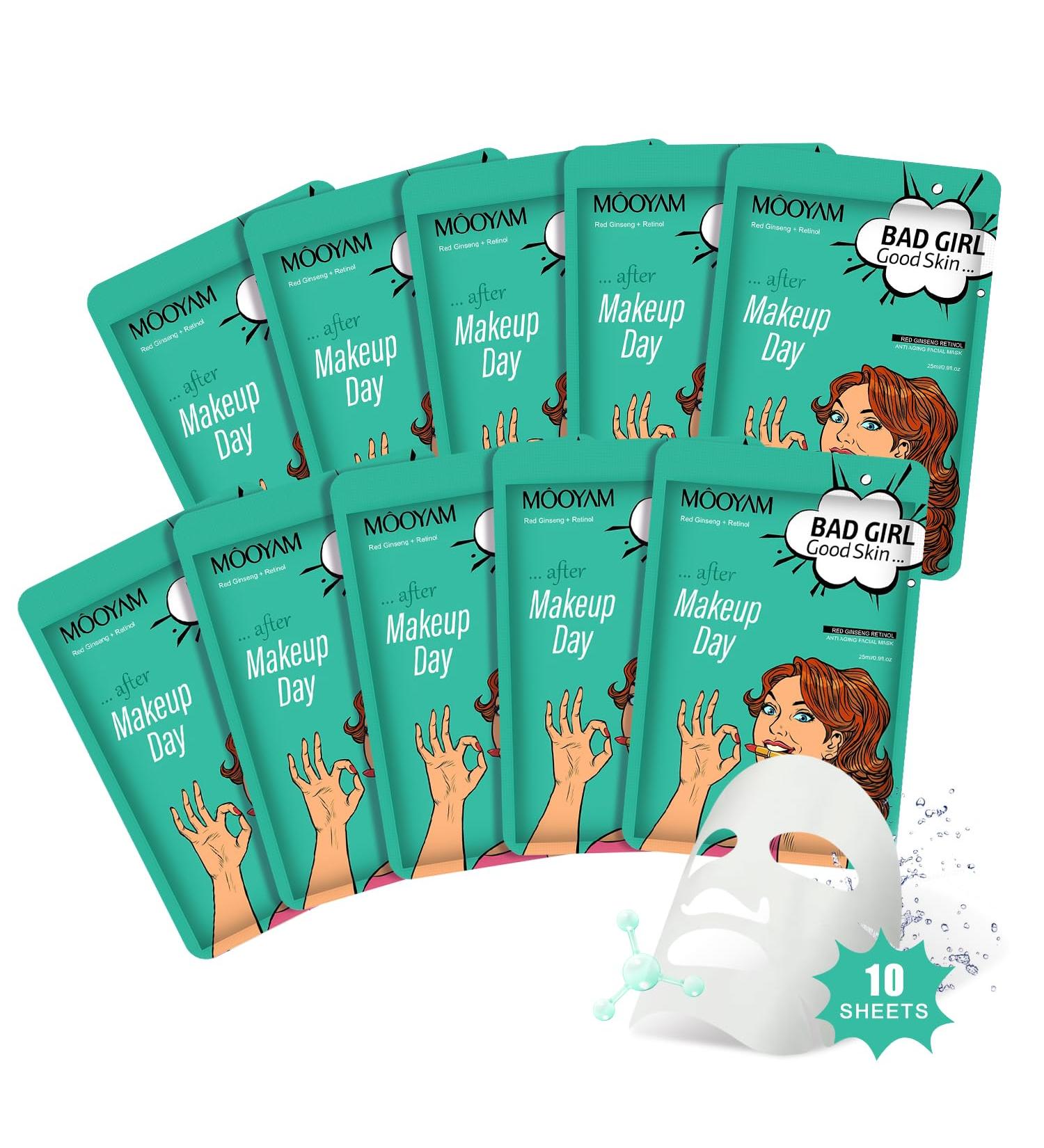 Sheet Mask Nourishing Moisturising Hyaluronic Acid Mask Skincare Korea Cosmetics Mask Ingredients For all skin types (Red ginseng) - Buy Online on GoSupps.com