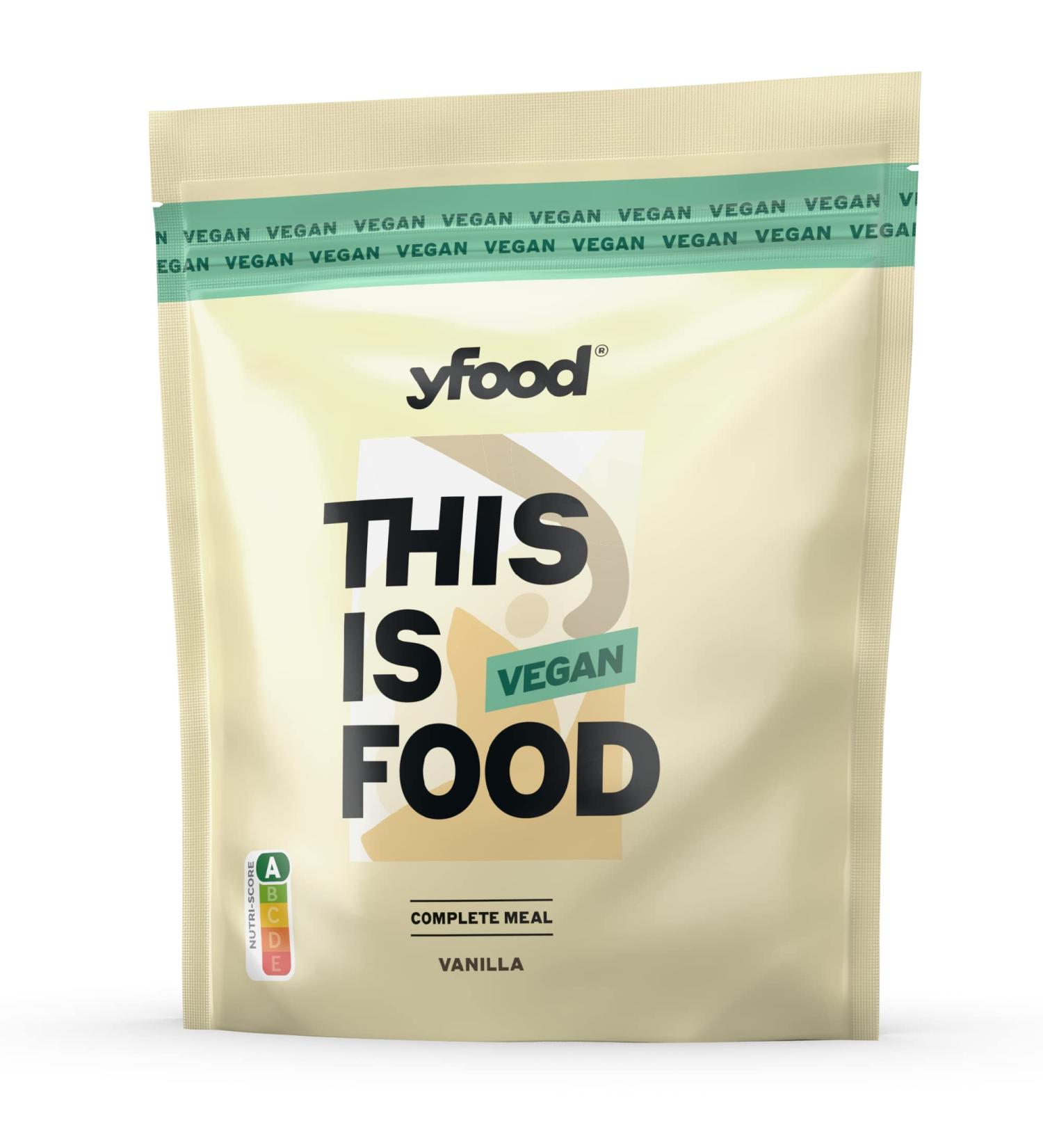 Yfood Vegan Vanilla Powder | Delicious On-the-Go Meal | 26g Protein 17 Meals 26 Vitamins & Minerals | 1.5kg Bag - Buy Online on GoSupps.com