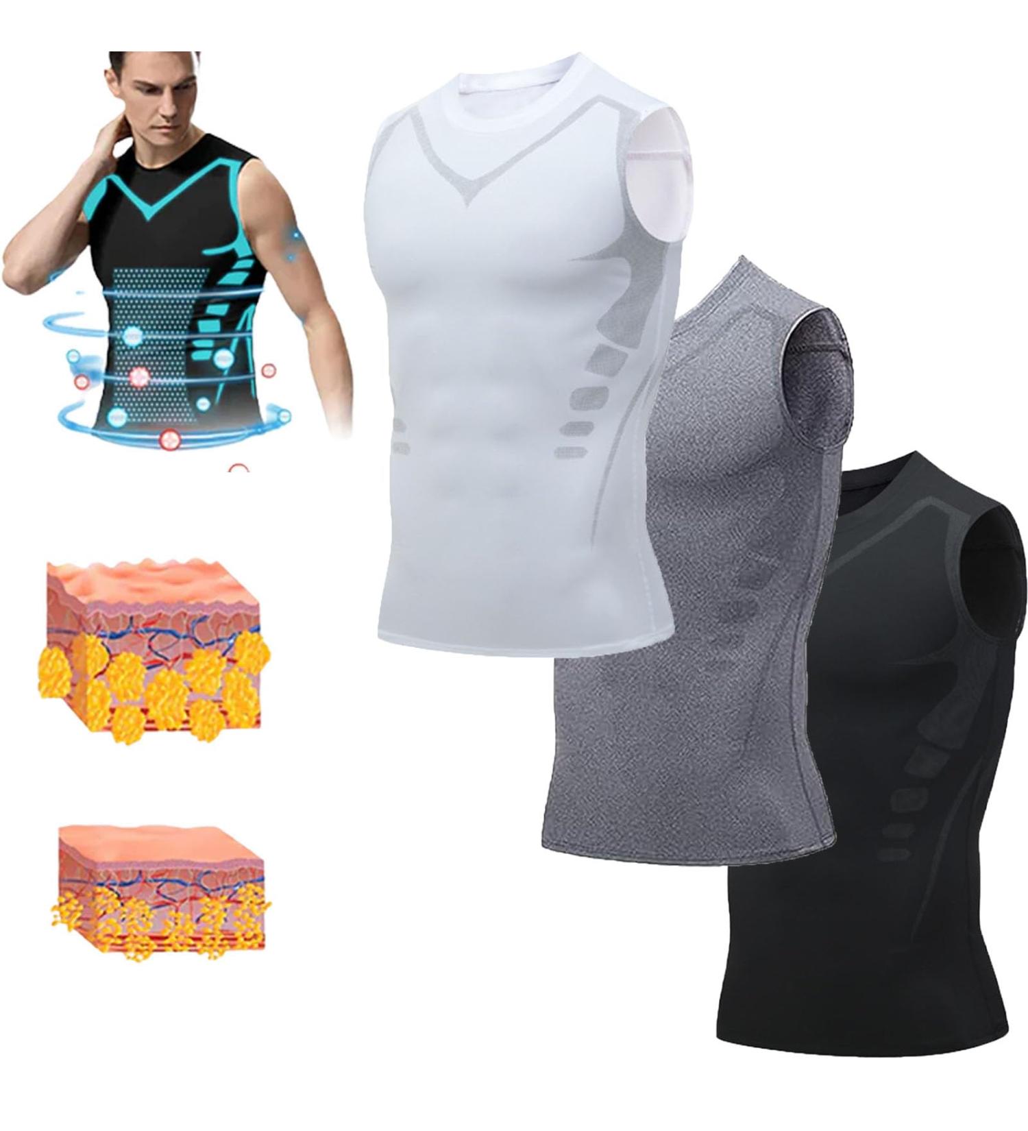 Buy Lucky Song Ionic Shaping Vest for Men - XXL 3 Pcs | Enhance Energy & Shape - Buy Online on GoSupps.com