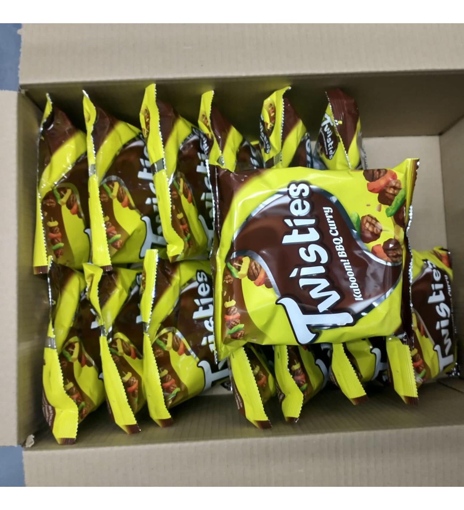 Twisties Kaboom! BBQ Curry 60g Each 14 Packets Halal Exp 14th Nov 2024