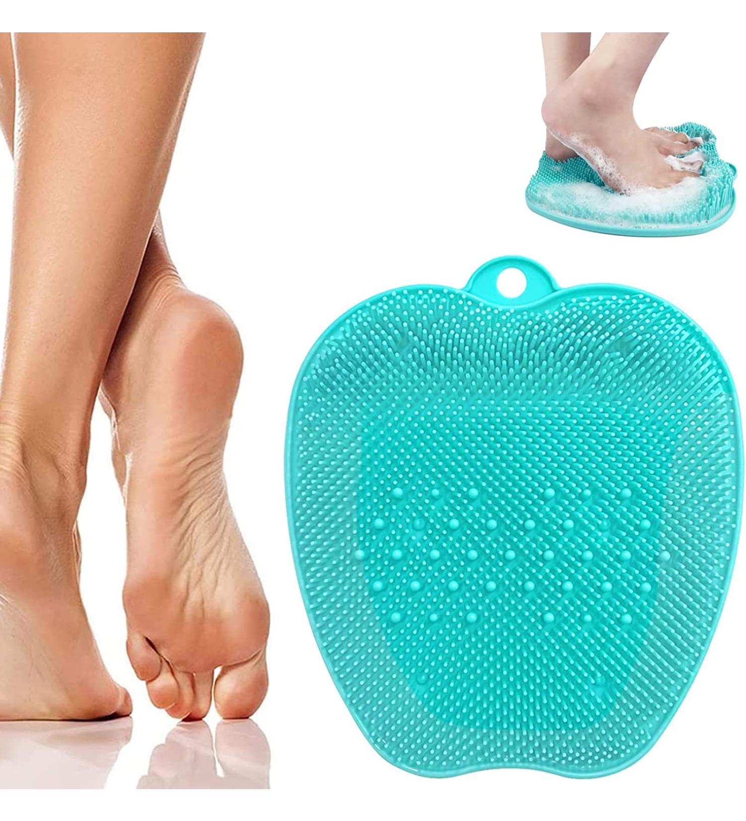 Shower Foot Massage Device Cleaner - Non-Slip Pad with Suction Cups for Improved Circulation & Relief - Green - Buy Online on GoSupps.com