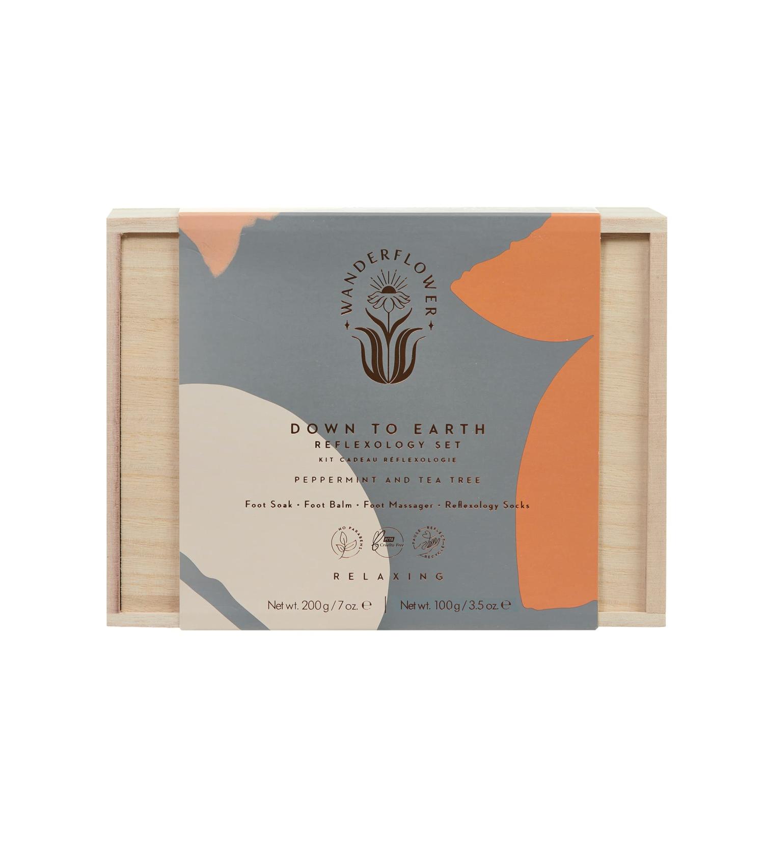 Wanderflower Down To Earth Reflexology Set Peppermint And Tea Tree
