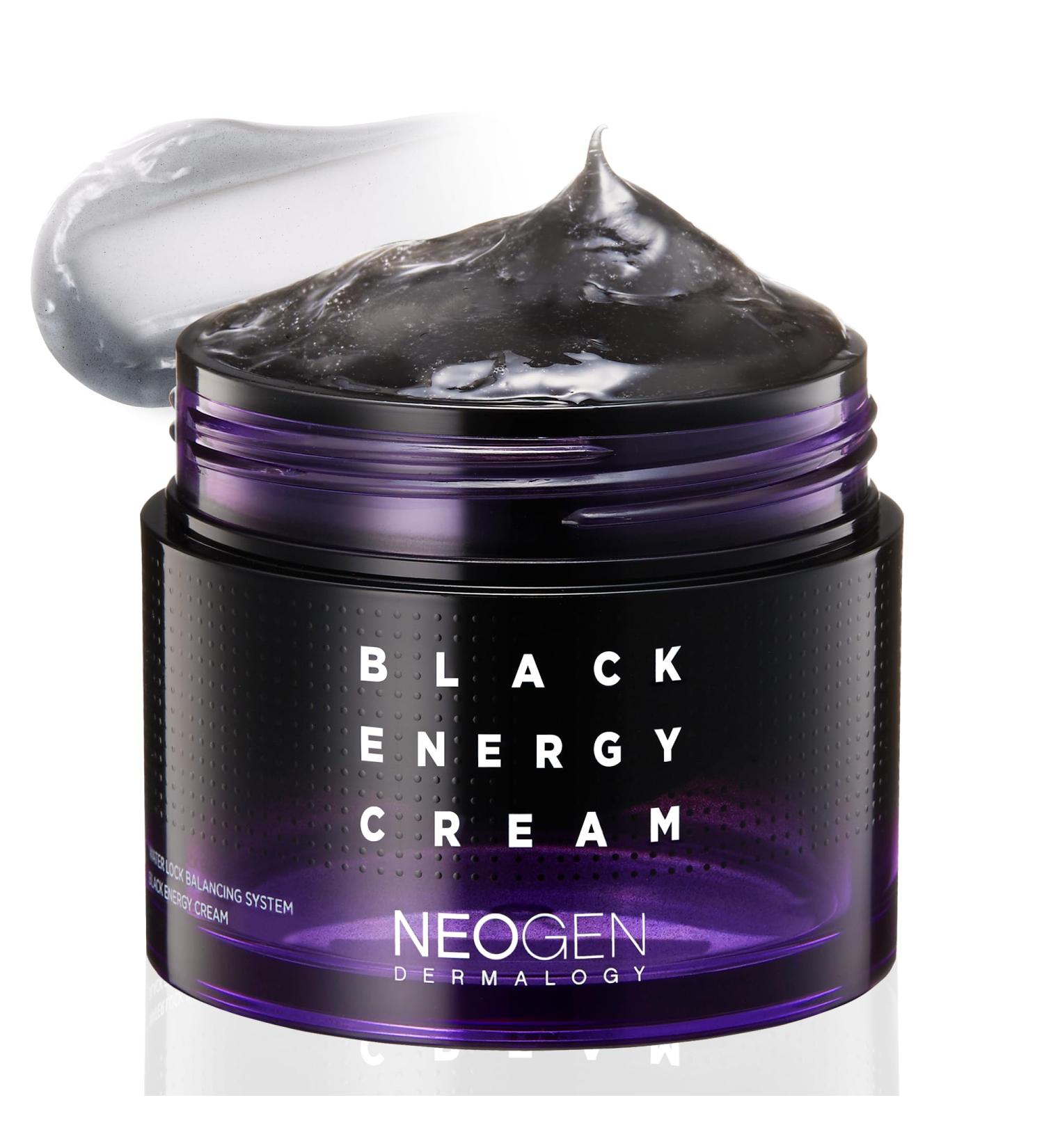 Neogen Dermalogy Black Energy Cream - Revitalizing K-Beauty Gel Moisturizer & Sleep Mask | Nourishing Facial Cream with Plant-Derived Ingredients (2.7oz) - International Shipping Available - Buy Online on GoSupps.com