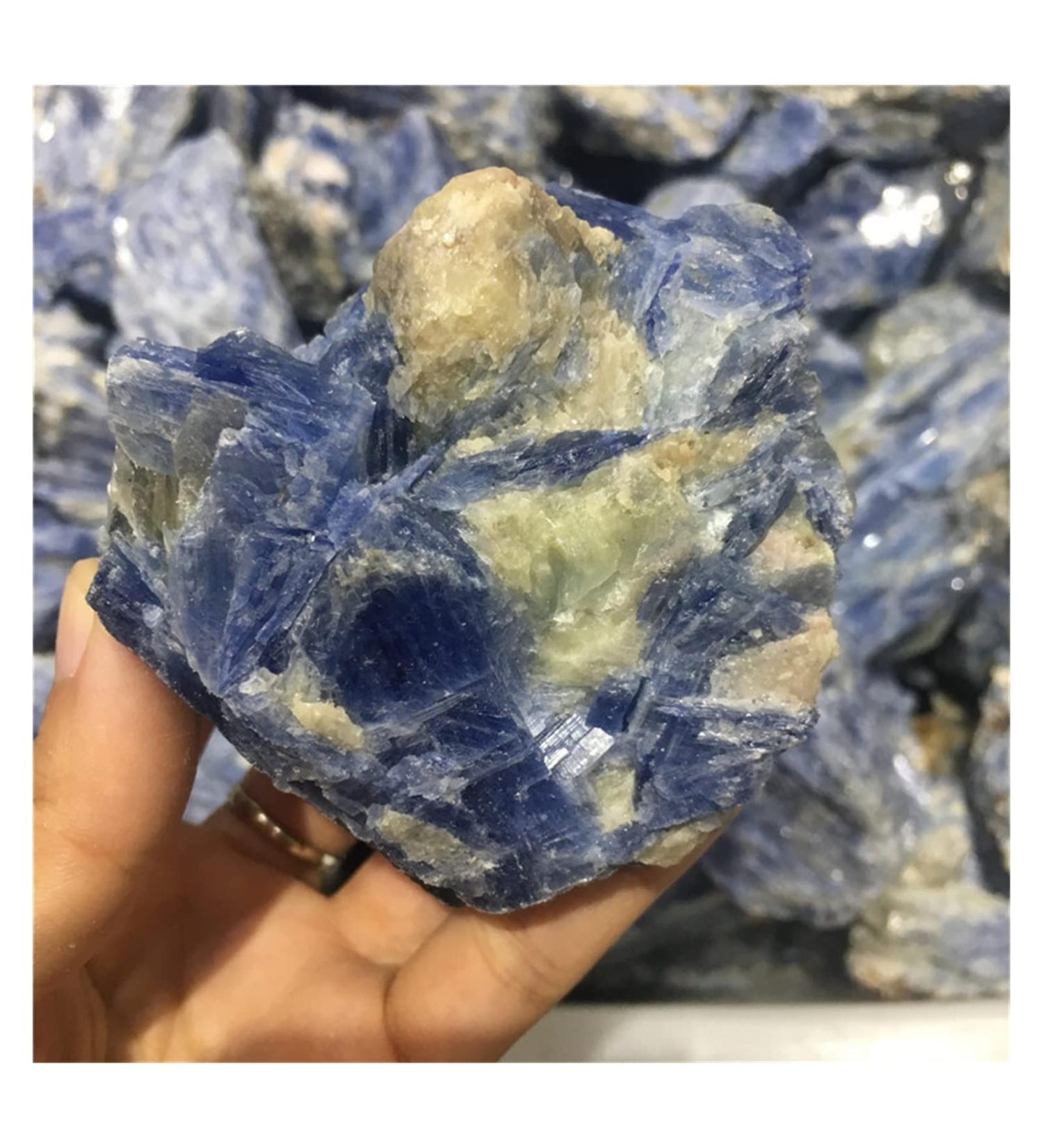 Natural Crystal Rough Natural Blue Crystal Spar Rough Stones and Minerals Specimen Healing Crystal Gemstone for Home Decoration&Collection - Buy Online on GoSupps.com