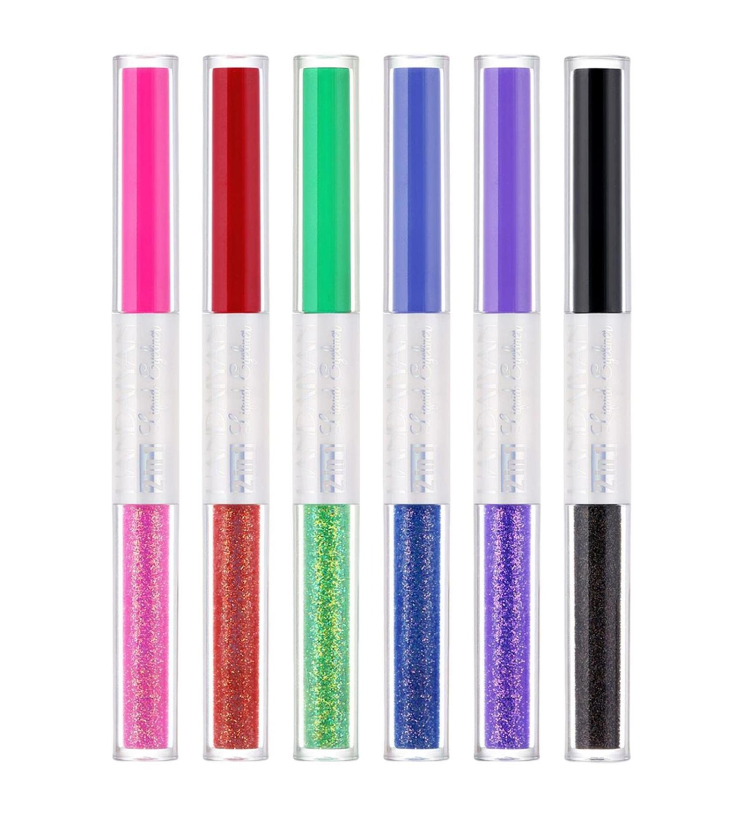  JPSDOWS Colorful Eyeliner Rainbow Liquid Eyeliner Set of 6 Colors - Colorful Neon Eyeliner Pencil Pigmented Waterproof Smudge-proof Long-Lasting Gel Eyeliner Makeup Gift Kit for Women - Buy Online on GoSupps.com