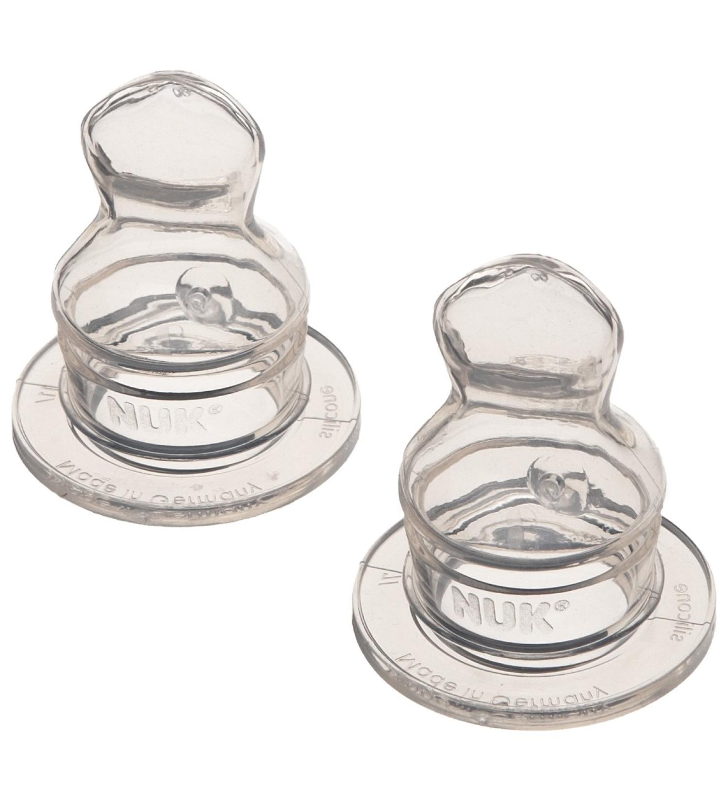 NUK Silicone Orthodontic Nipples Medium Flow Size 2 2 Pack (Discontinued by Manufacturer)