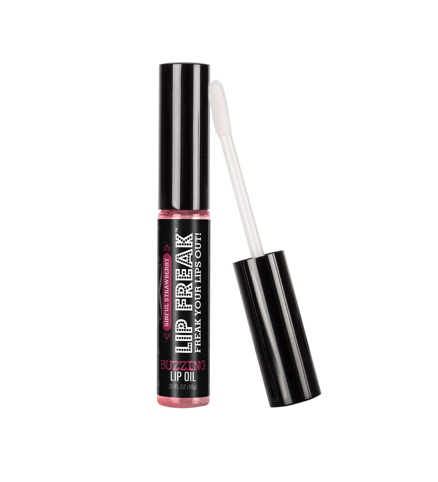 Doctor Lip Bang's BUZZING Lip Balm - Sinful Strawberry Lip Gloss | All Natural & Cruelty-Free Lip Freak Oil - Buy Online on GoSupps.com