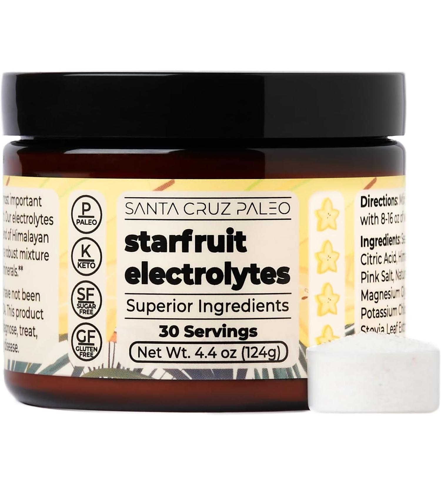Santa Cruz Paleo Electrolytes - Starfruit - 4.4 Oz. - 30 Servings - Buy Online on GoSupps.com