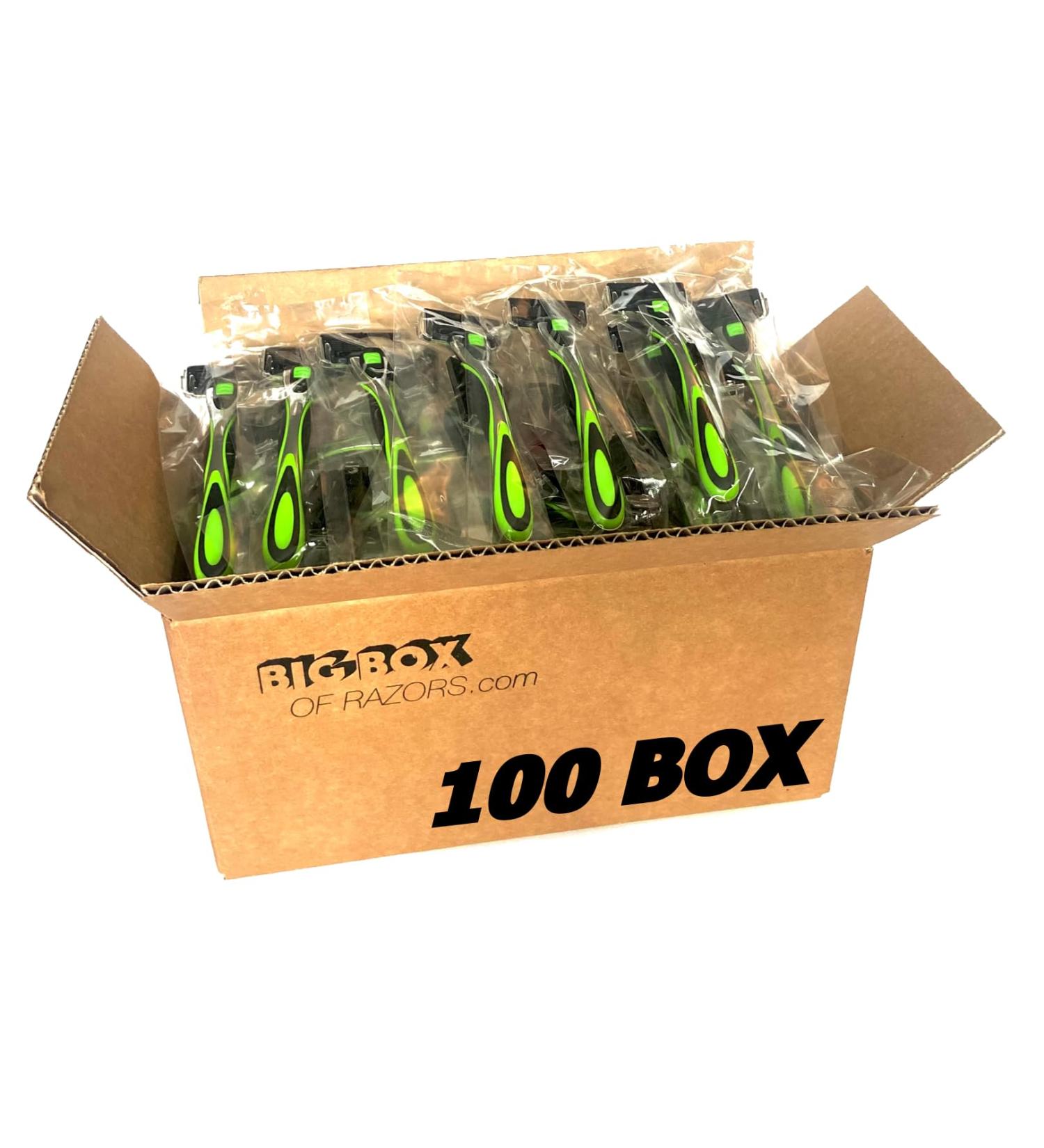 Buy Box of 100 Premium Six Blade Razors - Disposable Stainless Steel Shavers for Hotels & AirBNB Toiletries - High-Quality Amenities for Men & Women - Buy Online on GoSupps.com
