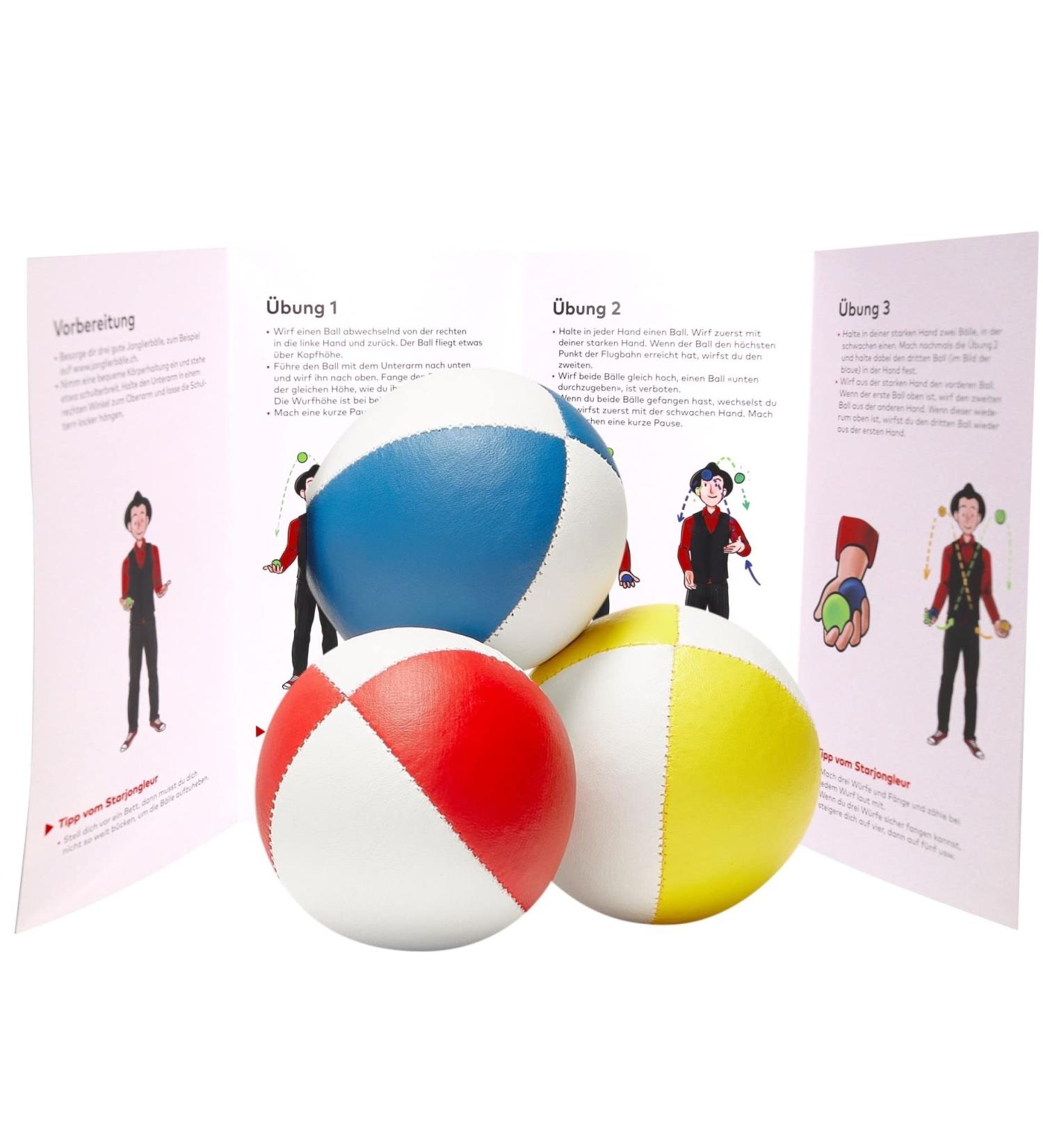 Professional Juggling Balls 3 Set | Beginner-Friendly with Instructions | Millet-Filled for Comfort - Buy Online on GoSupps.com