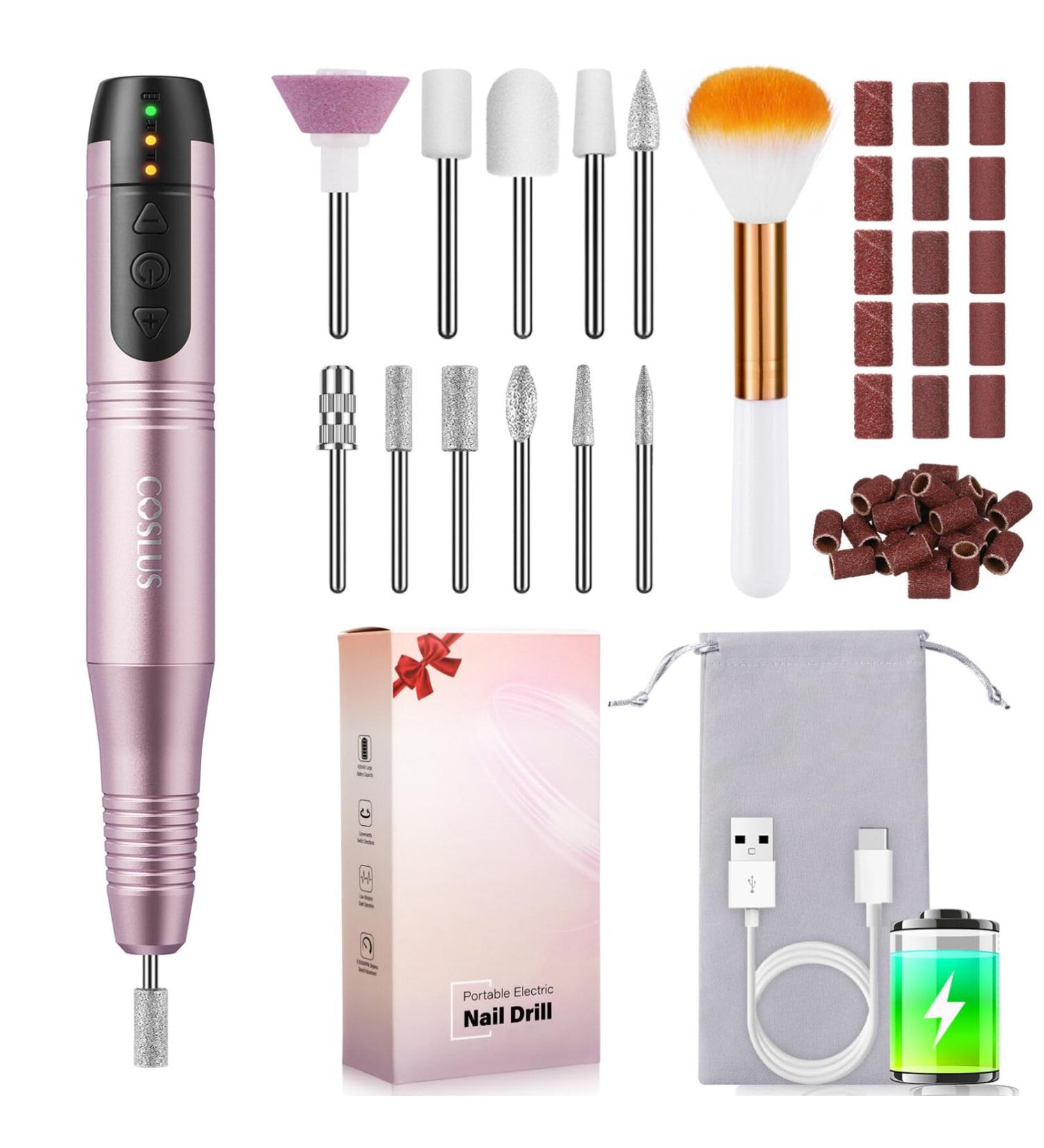 Beavorty Nail Drill Nail Shaper Electric Nail File Automatic Nail File Manicure Kit For Women Nail Salon Supplies Nail Tools For Manicure built-in aluminum alloy - Buy Online on GoSupps.com