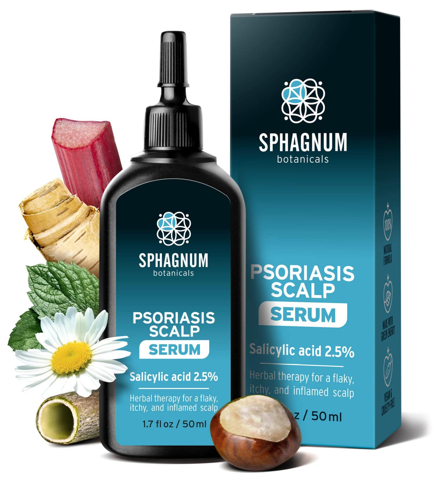 Psoriasis Treatment Serum with Salicylic Acid - Relieve Dry, Itchy Scalp & Skin Conditions - 1.7 fl. Oz - Buy Online on GoSupps.com