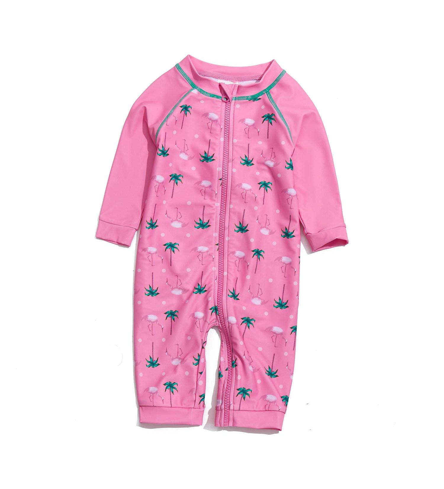 BONVERANO Baby Girls Swimsuit - Pink Coco, 12-18 Months | UPF 50+ Sun Protection One Piece Swimwear - Buy Online on GoSupps.com