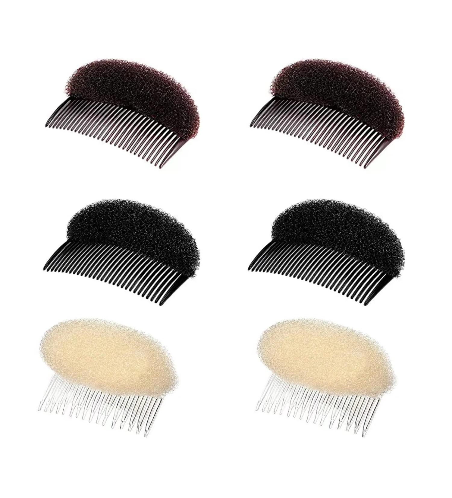 PMELCXD 6 Pieces Bump It Up Volume Hair Base Set Sponge Styling Insert Braid Tool Hair Bump Up Comb Clip Bun Hair Pad Accessories for Women Girls DIY Hairstyle - Buy Online on GoSupps.com