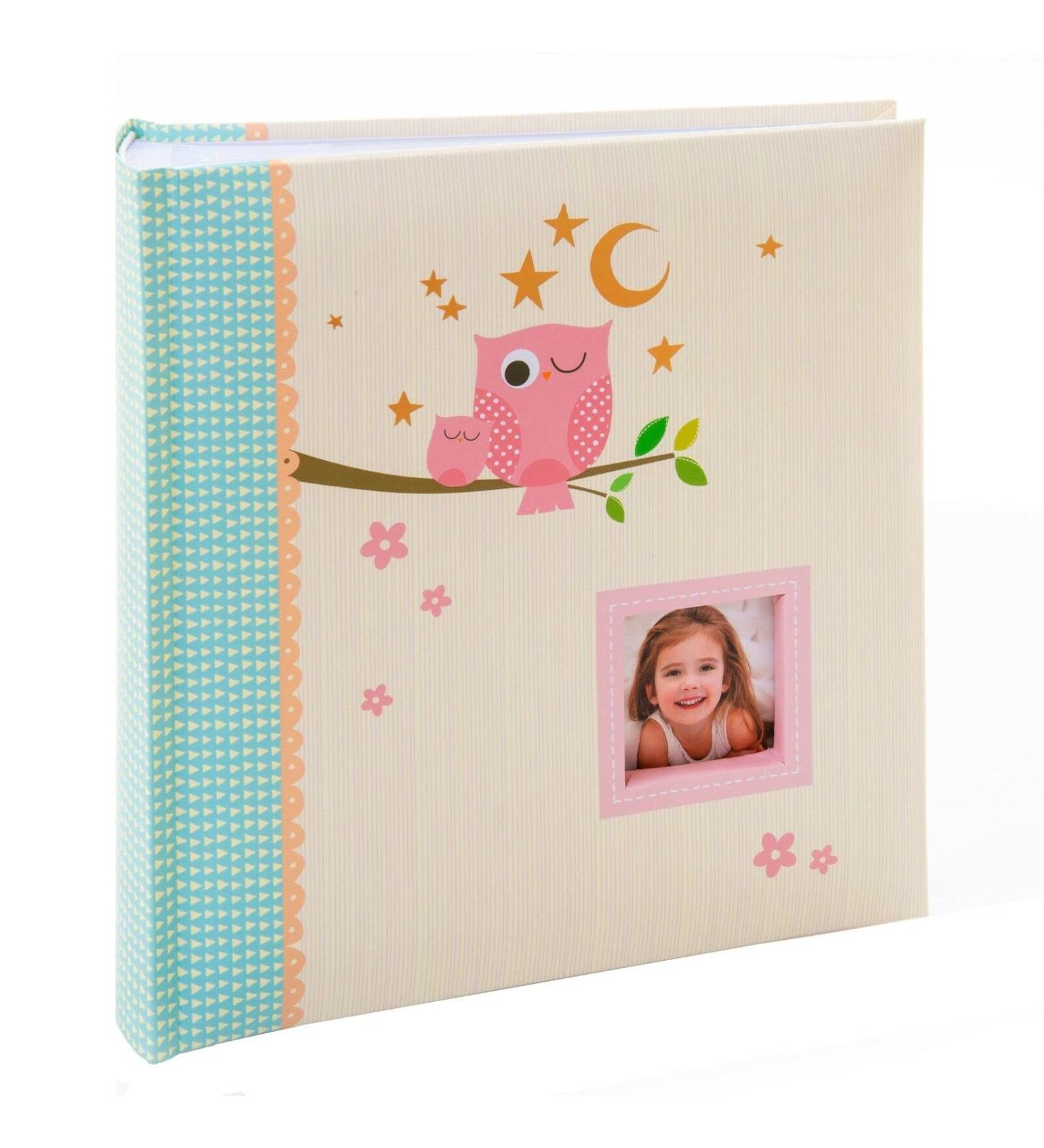 Personalized Pink Sleepy Owl Photo Album for Kids - 200 Photos 6x4 Inch - Buy Online on GoSupps.com