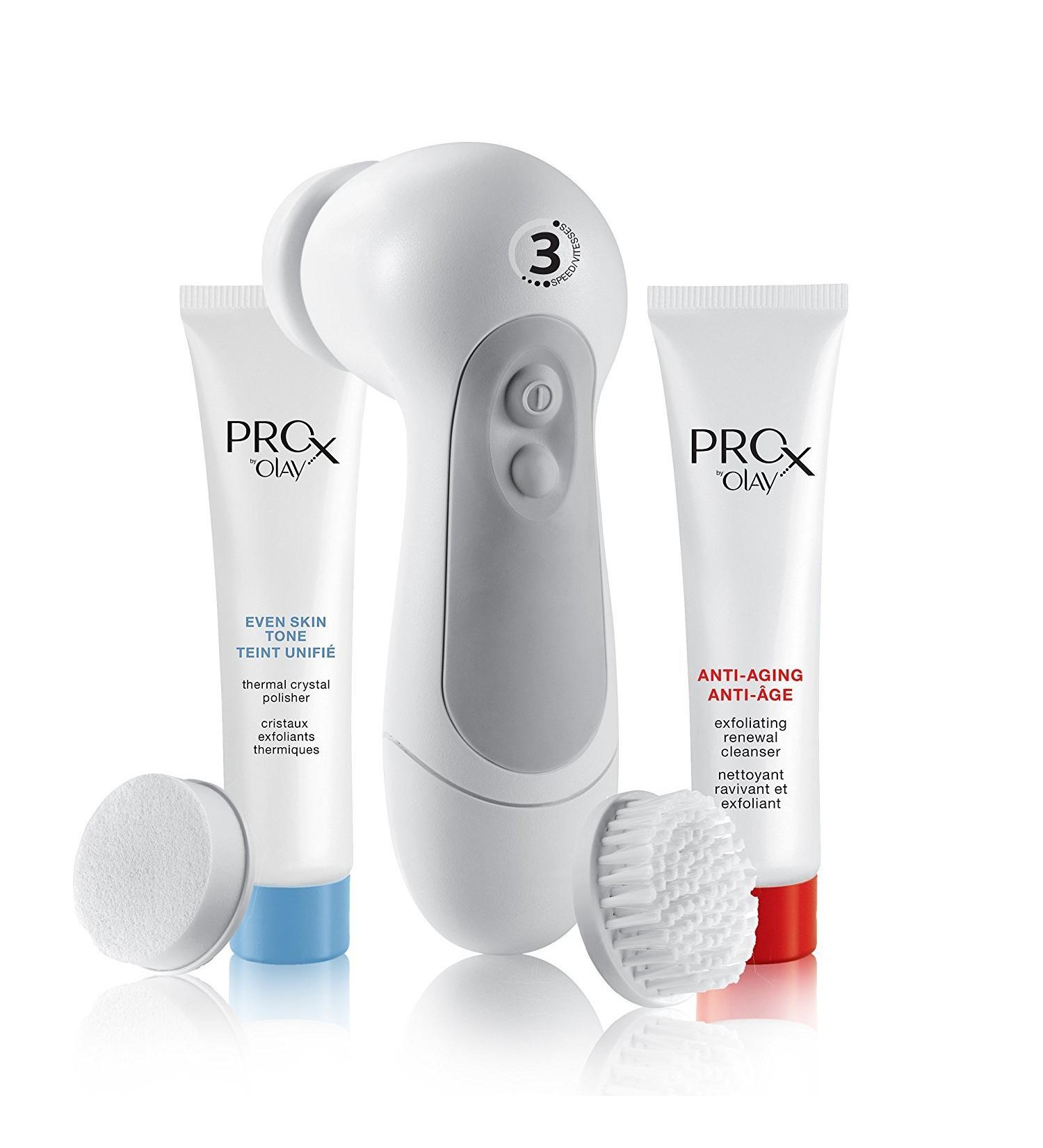 ProX by Olay Microdermabrasion Plus Facial Cleansing Brush - Advanced Skincare System - Buy Online on GoSupps.com