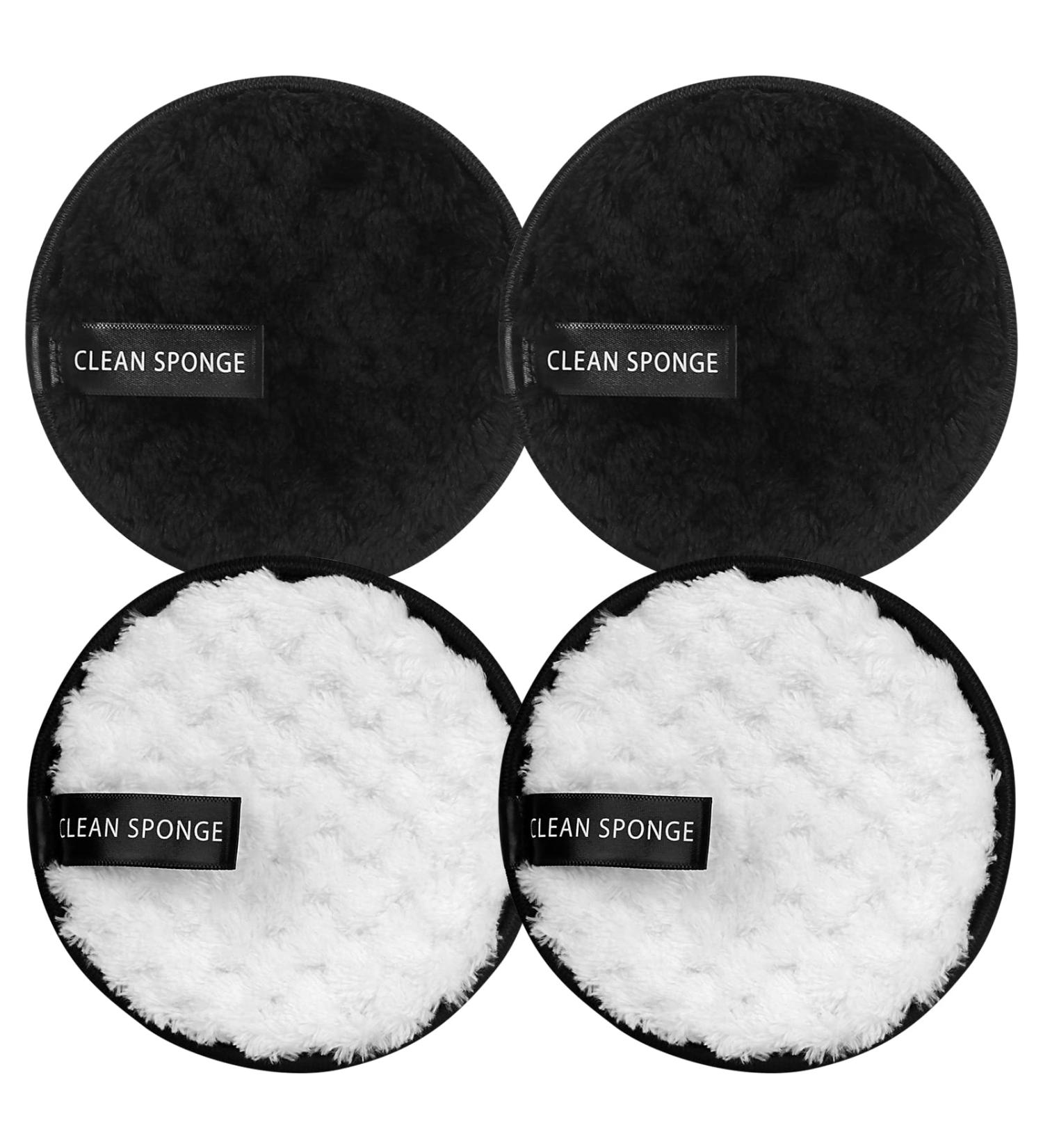 Arqumi Reusable Makeup Remover Pads 4PCS | Double-sided Microfibre Face Pads | Washable Makeup Remover Cloths for All Skin Types - Buy Online on GoSupps.com