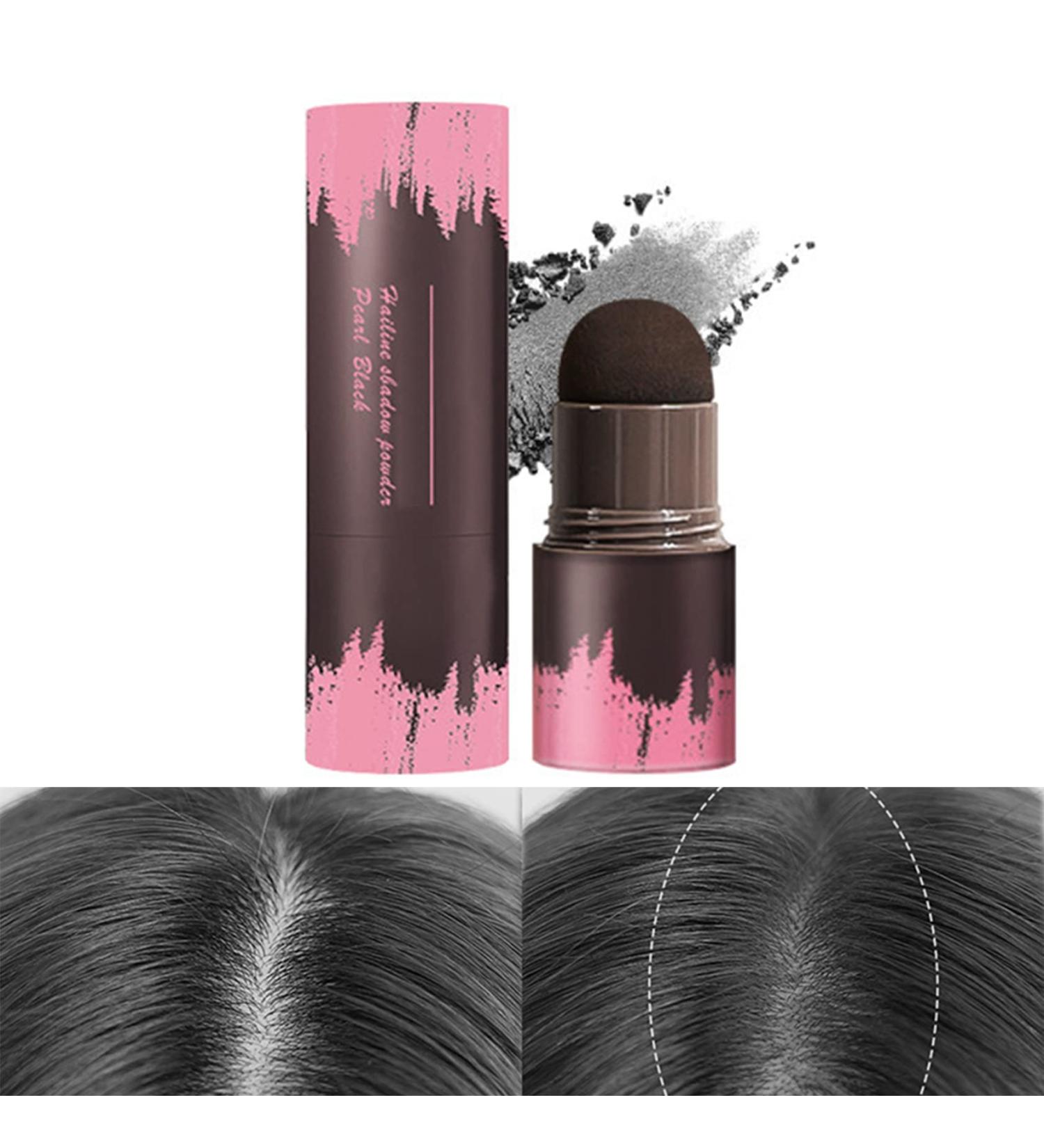 Root Touch Up Powder Stick | Hairline Shadow Sponge Pen for Long Lasting Waterproof Coverage - Pearl Black - Buy Online on GoSupps.com