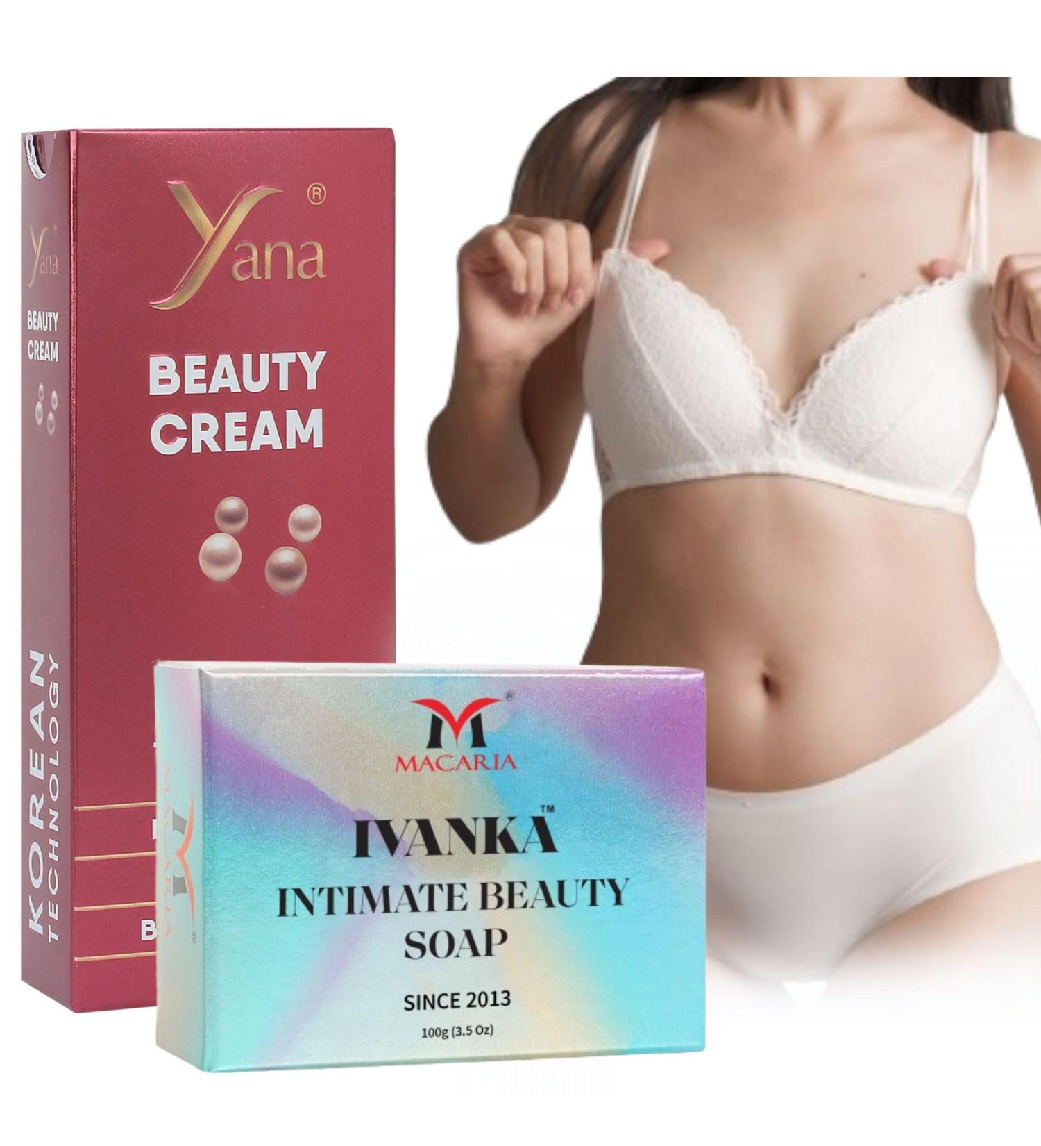 Yana Cosmetics Pvt ltd Yana Private Part Whitening Brightening Lightening Cream For Women with Ivanka Intimate Beauty Intimate Private Parts Whitening Soap - Buy Online on GoSupps.com