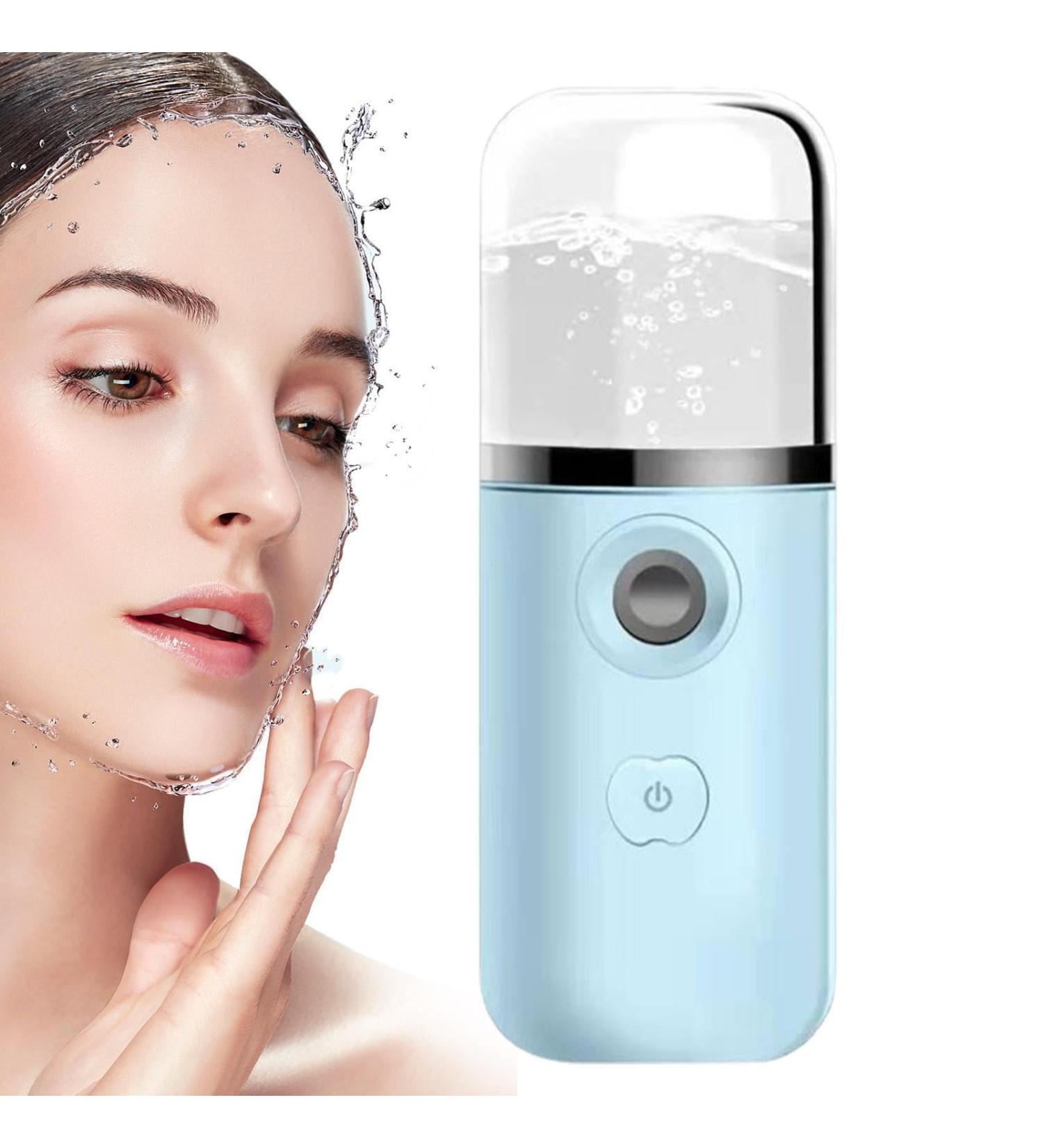 Nano Mister for Lash Extensions - Hydrating Handy Handheld Nano Facial Mist Sprayer Face Facial Sprayer for Skin Care Refreshing Revitalizing & Soothing - Face Steamer for Daily Use Blue - Buy Online on GoSupps.com